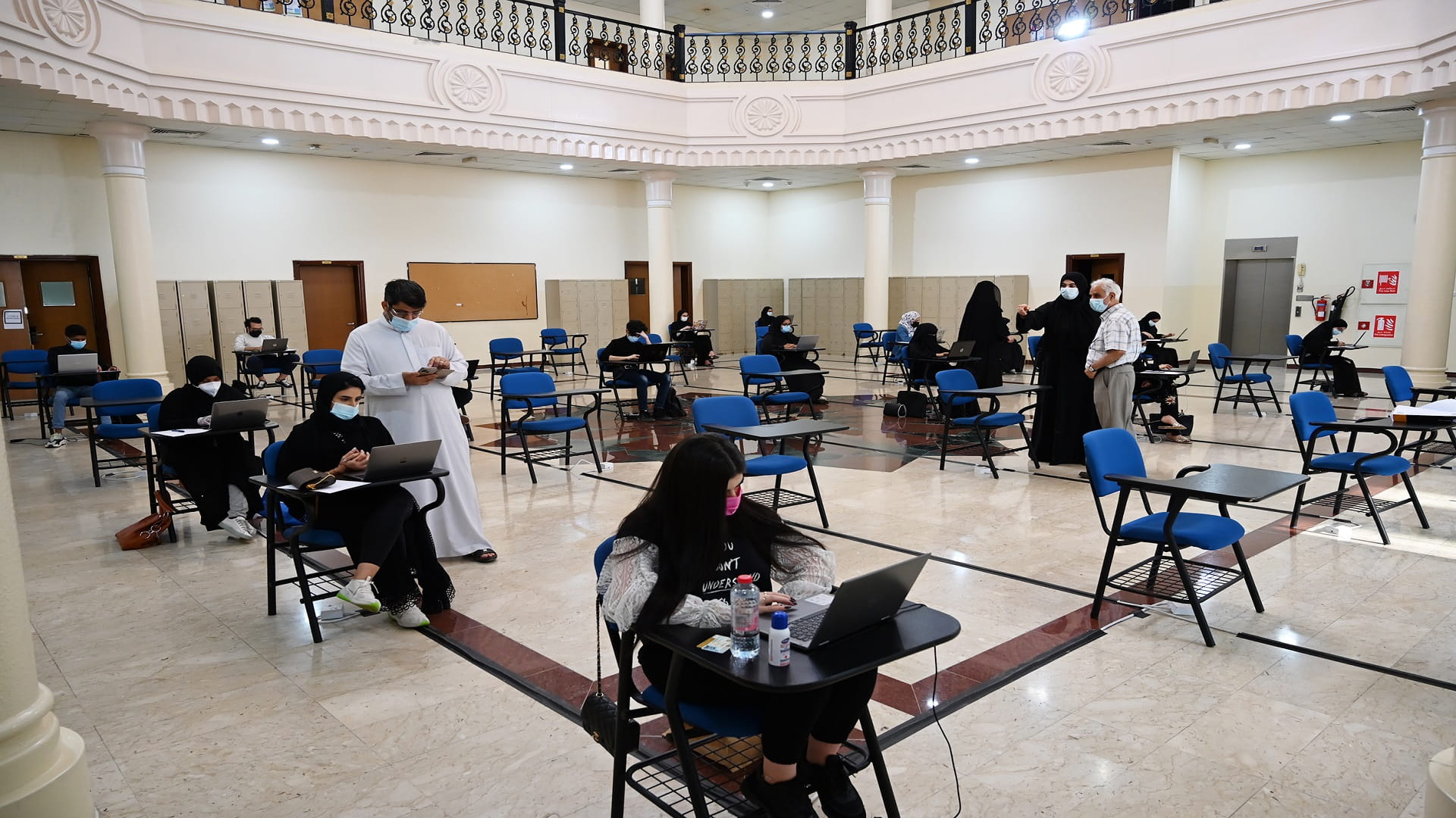 Image for the title: UoS holds final exams for the fall semester on campus 