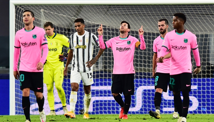 Image for the title: Barcelona overcome Juve as Morata has three goals disallowed 