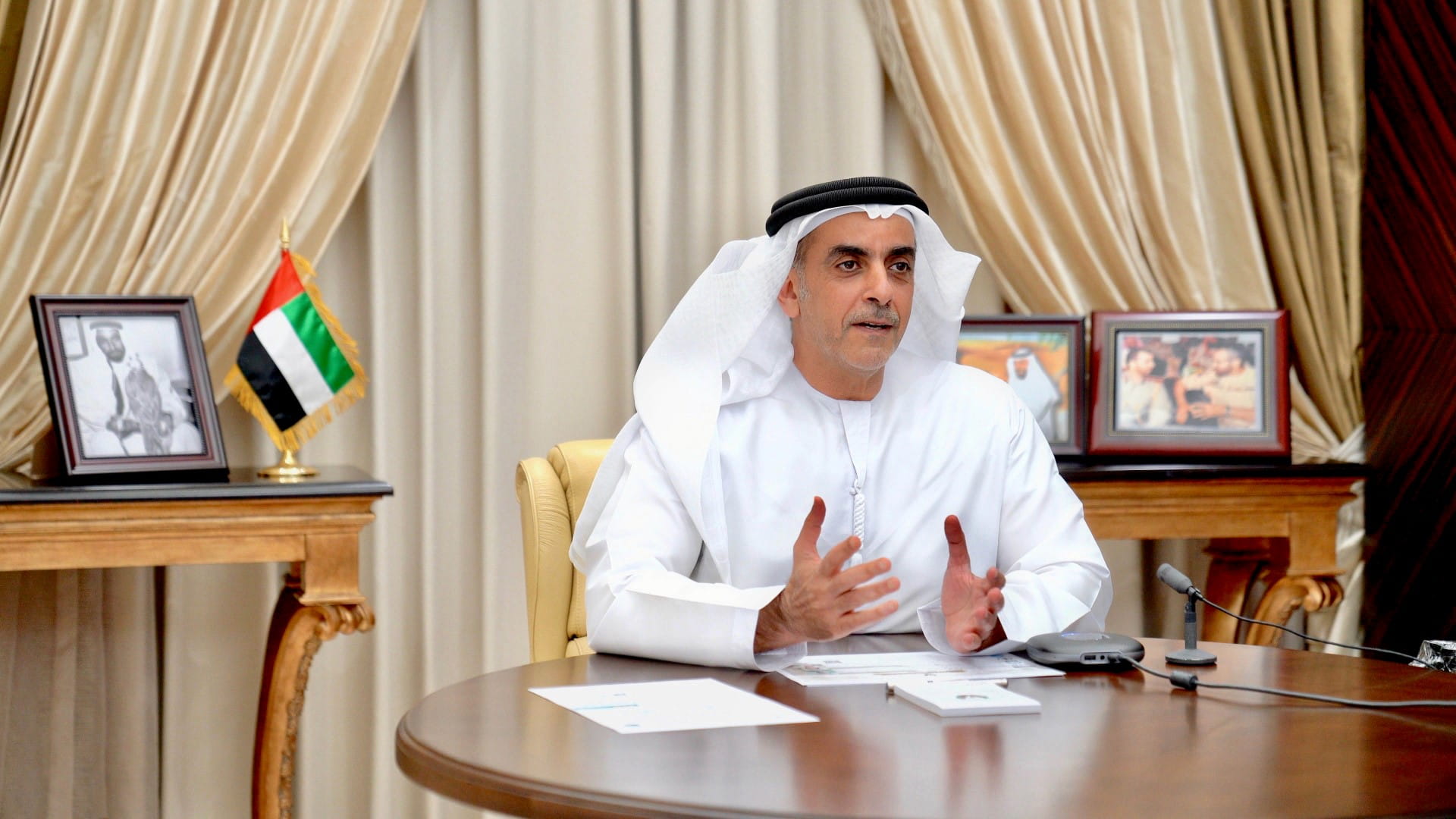 Image for the title: Saif bin Zayed attends 1st virtual MoI Ramadan councils 