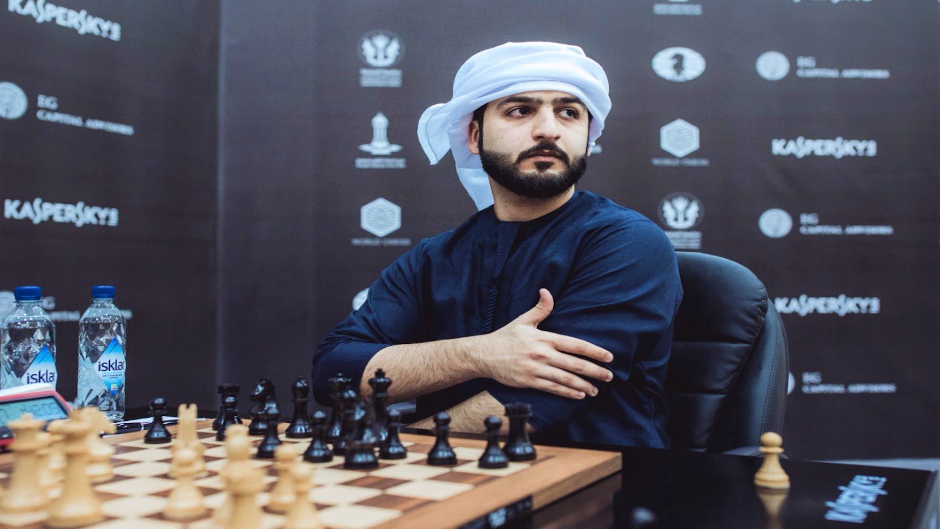 Image for the title: Salem Abdul Rahman wins Chess Championship with a full score 