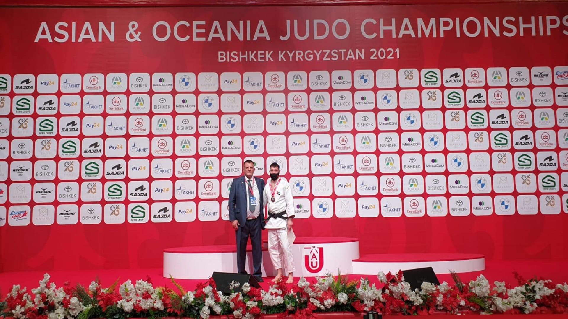 Image for the title: UAE Judo Team wins bronze medal at Asia-Oceania Senior Champs 