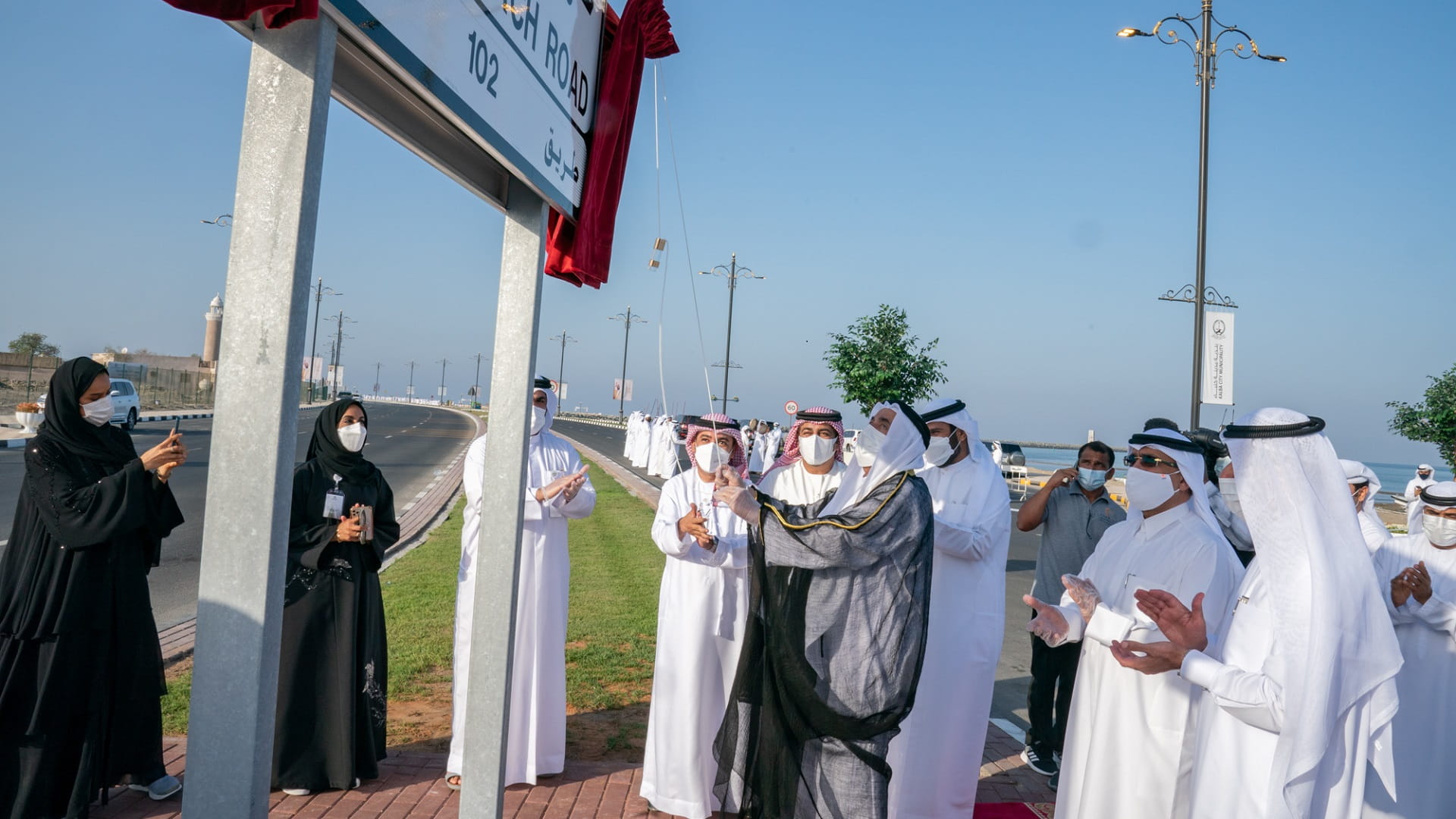 Image for the title: Sharjah Ruler inaugurates the new Kalba Beach Corniche 