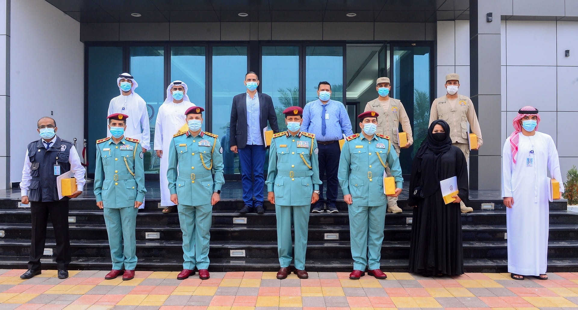 Image for the title: Al Shamsi honours 11 distinguished employees of Sharjah Police 