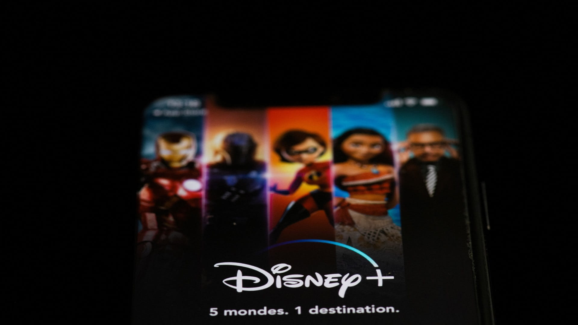 Image for the title: Disney streaming services gaining ground on Netflix 