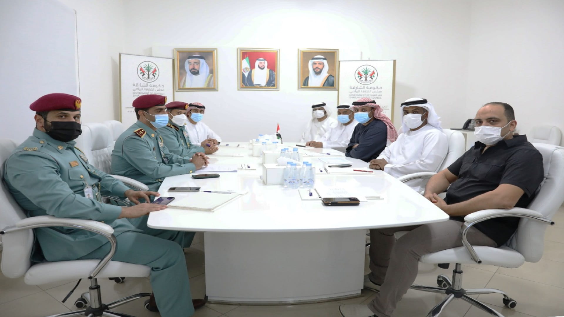 Image for the title: SSC discusses precautionary measures at Sharjah's clubs 