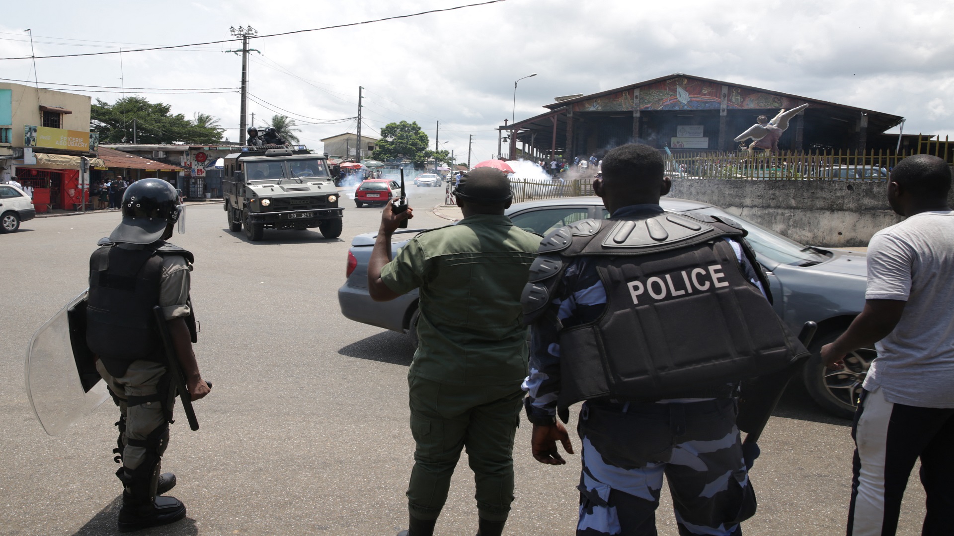 Image for the title: Two killed as Gabon citizens protest coronavirus restrictions 