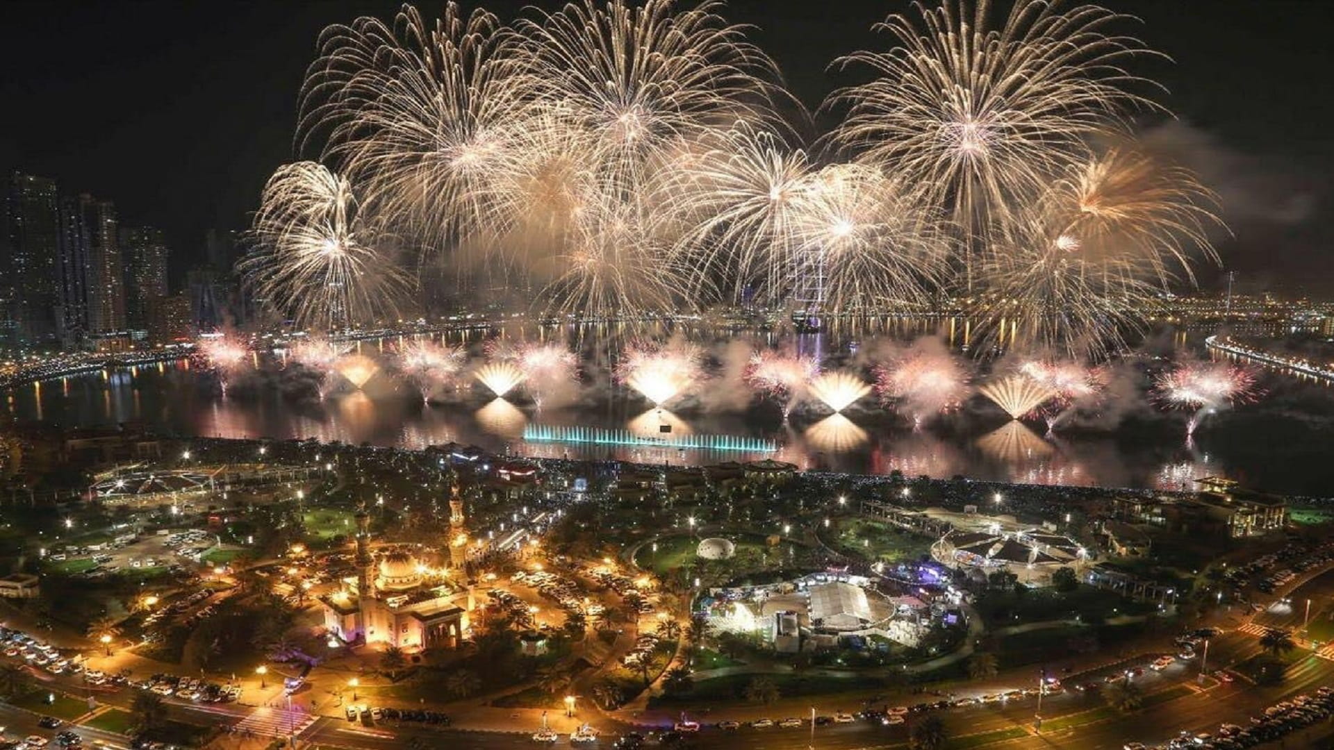 Image for the title: Sharjah wraps up 2020 with dazzling fireworks shows 