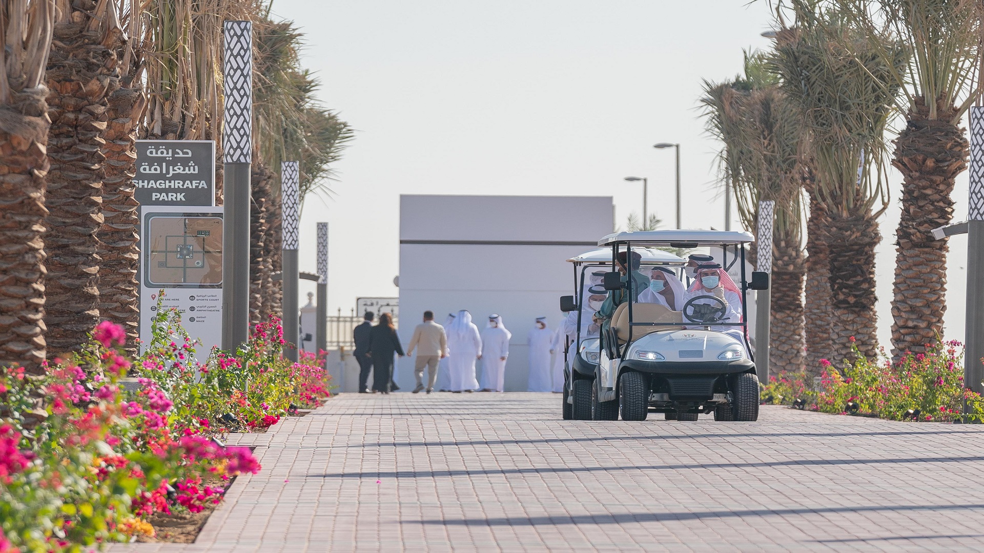 Image for the title: Sharjah Ruler inspects Kshisha and Shaghrafa Parks 