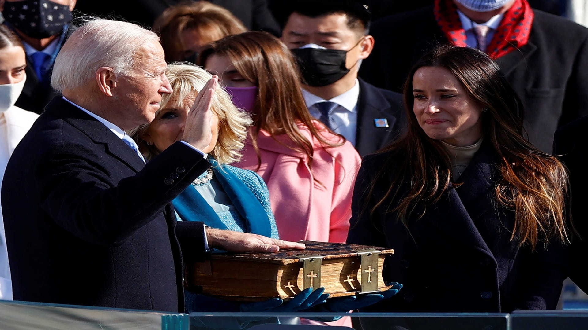 Image for the title: Biden sworn in as 46th US president 