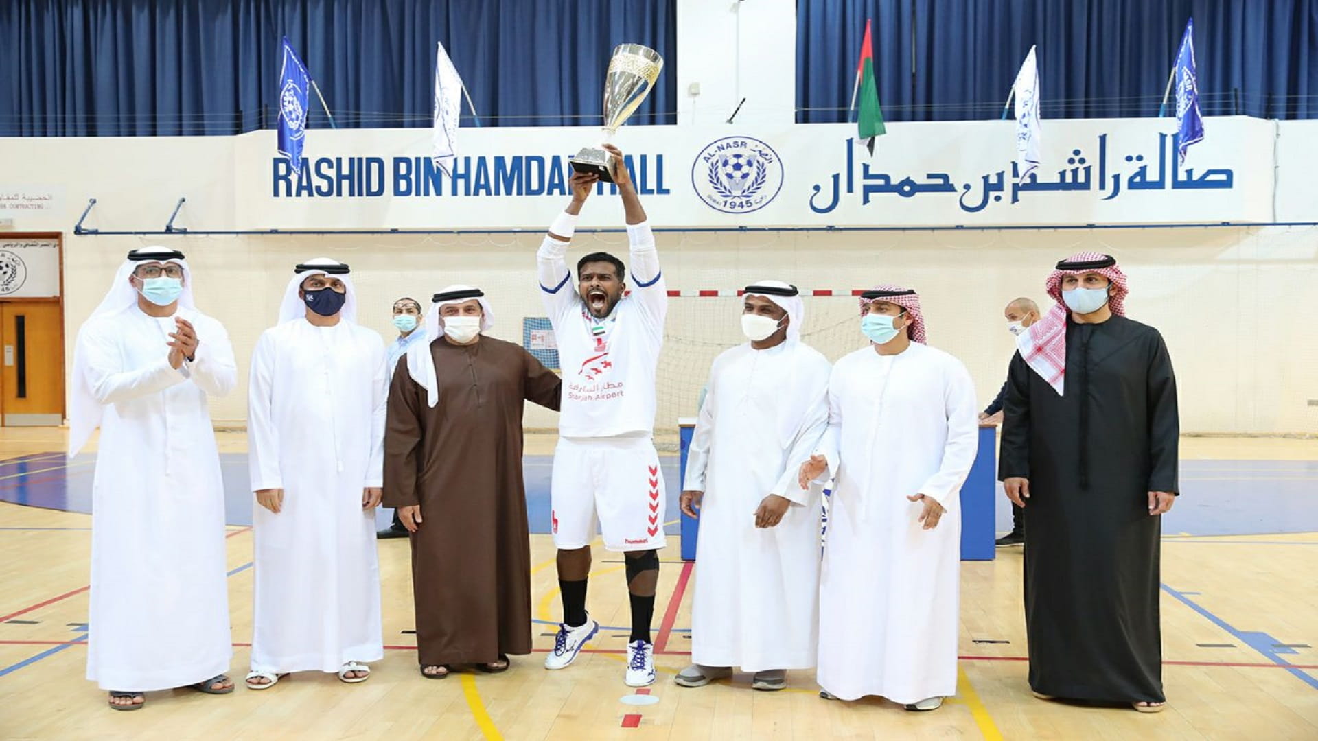 Image for the title: Sharjah Club crowned with UAE Handball Cup 