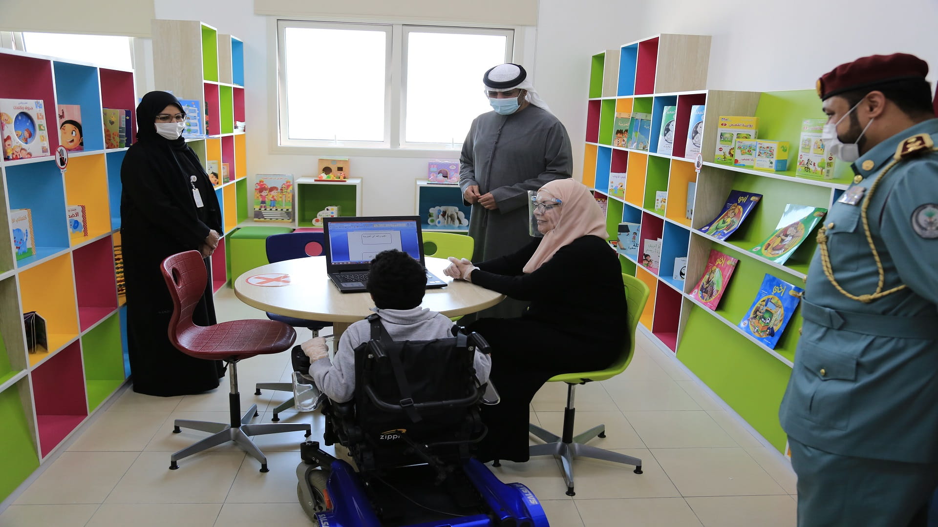 Image for the title: SCHS welcomes Al Hazami, Al Nuaimi at Al Wafa School 