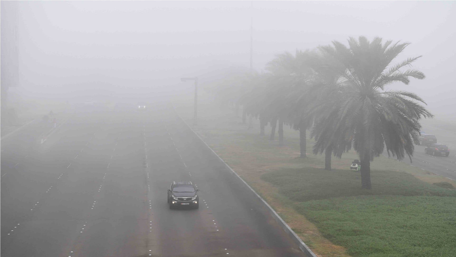 صورة بعنوان: مركز الأرصاد يحذر من تدني الرؤية الأفقية فجر وصباح الخميس 