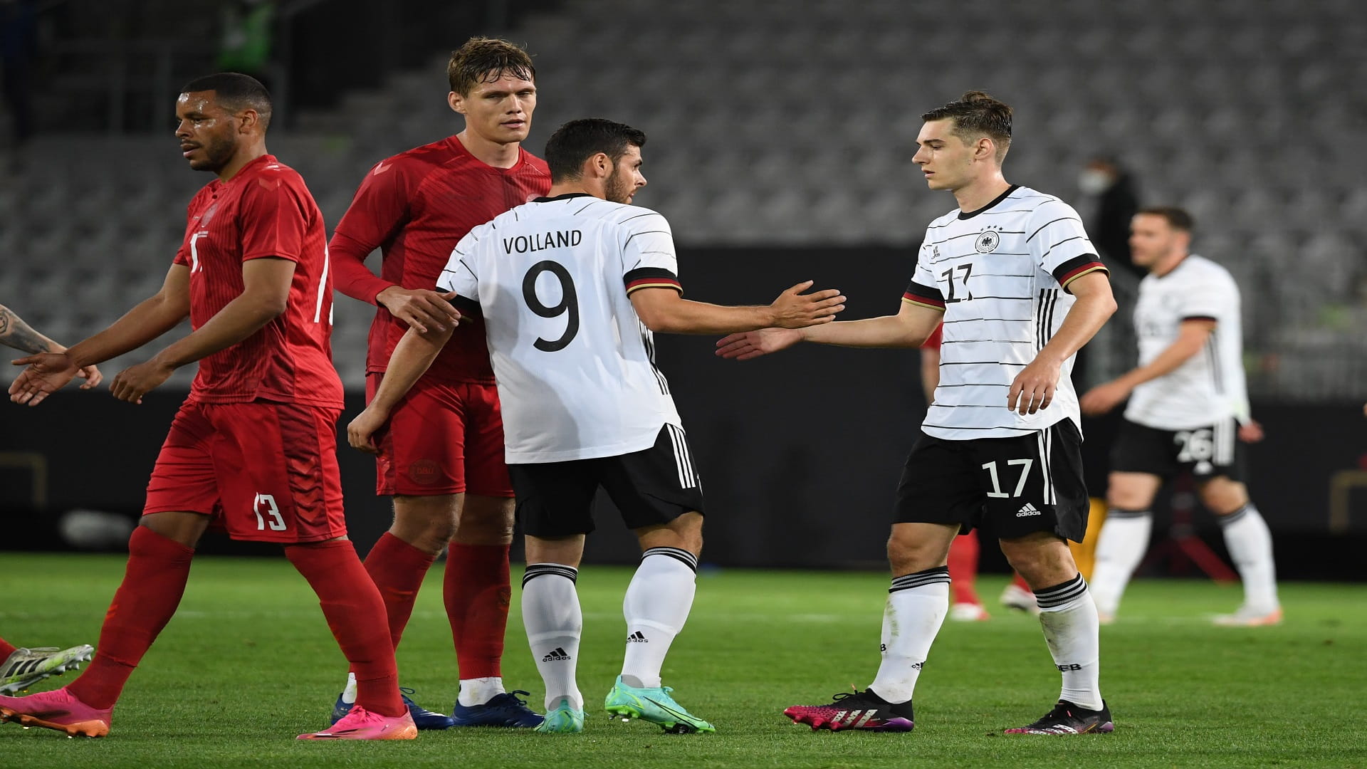 Image for the title: Germany dominate but settle for 1-1 draw against Denmark 