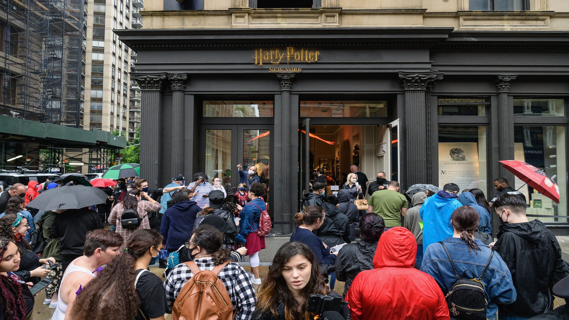 Image for the title: Huge Harry Potter store opens in New York 