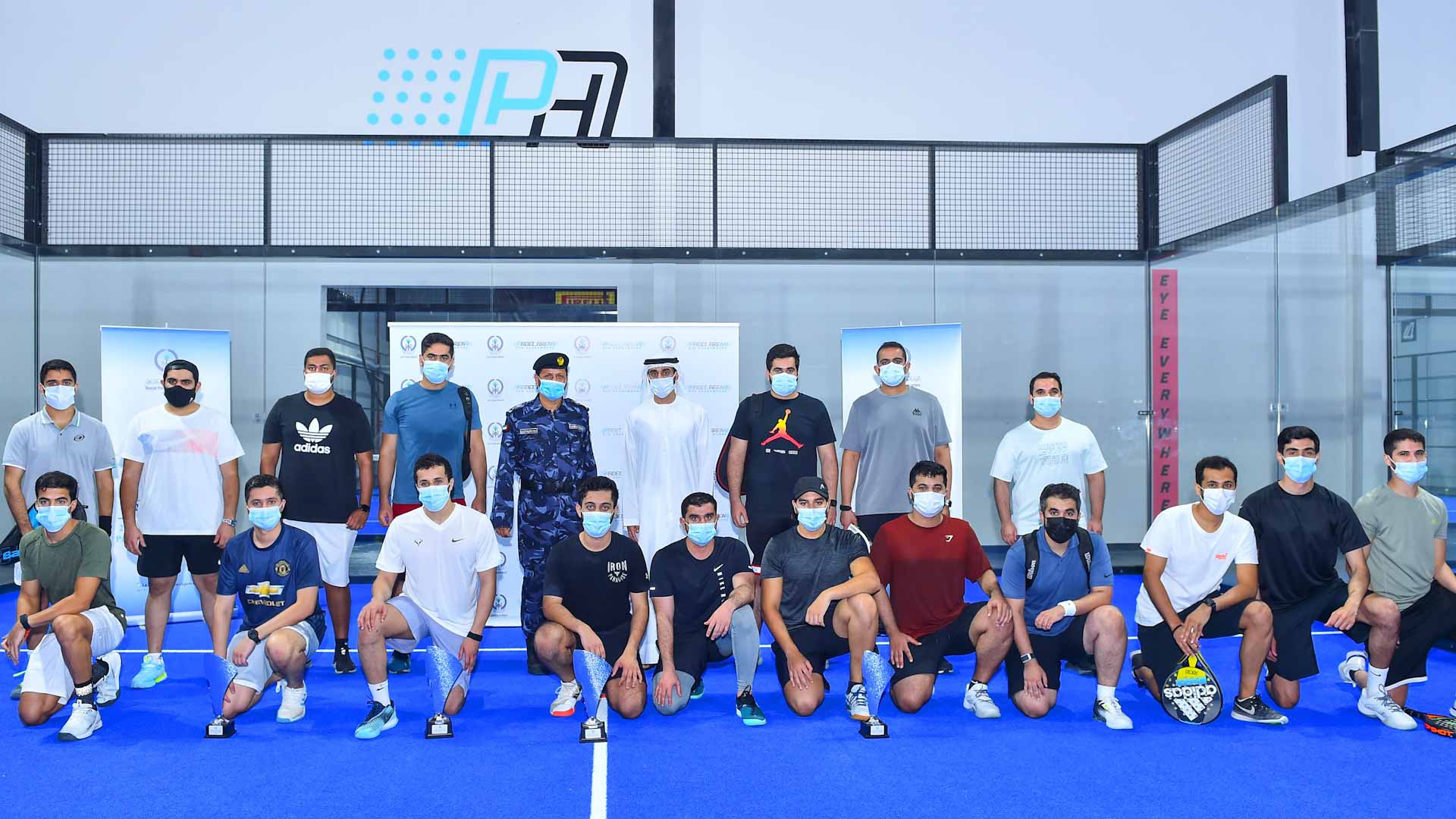 Image for the title: Major General Al Shamsi attends first Padel Tennis Championship 