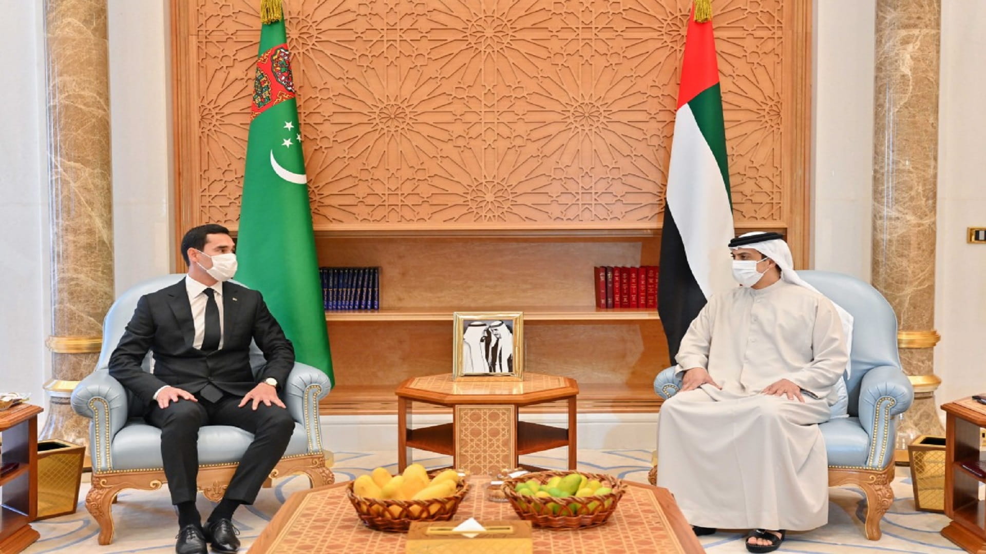 Image for the title: Mansour bin Zayed, Turkmen Deputy PM discuss bilateral relations 