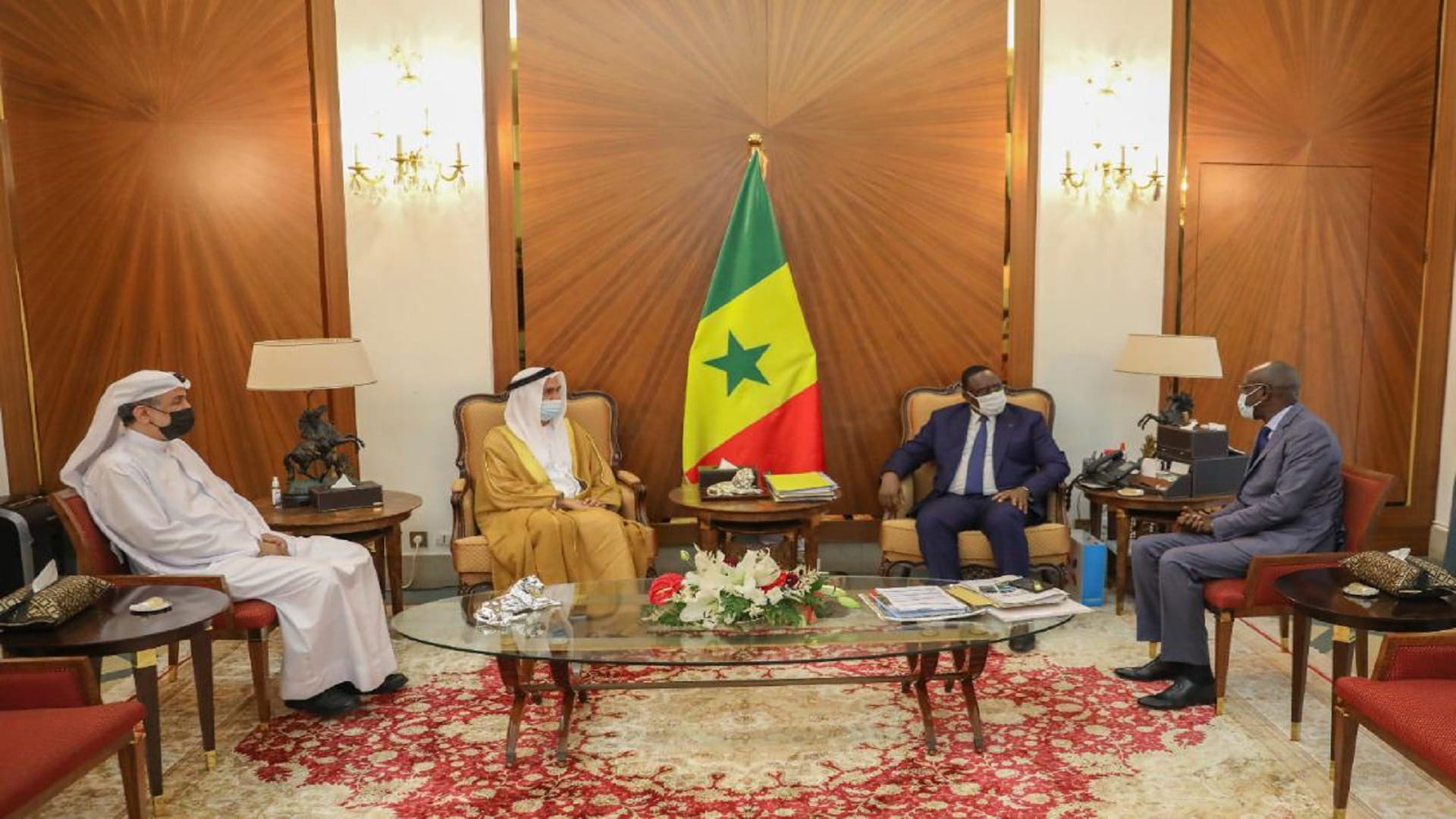 Image for the title: Senegal's Pres. receives Ahmed Bin Mohamed Al Jarwan 