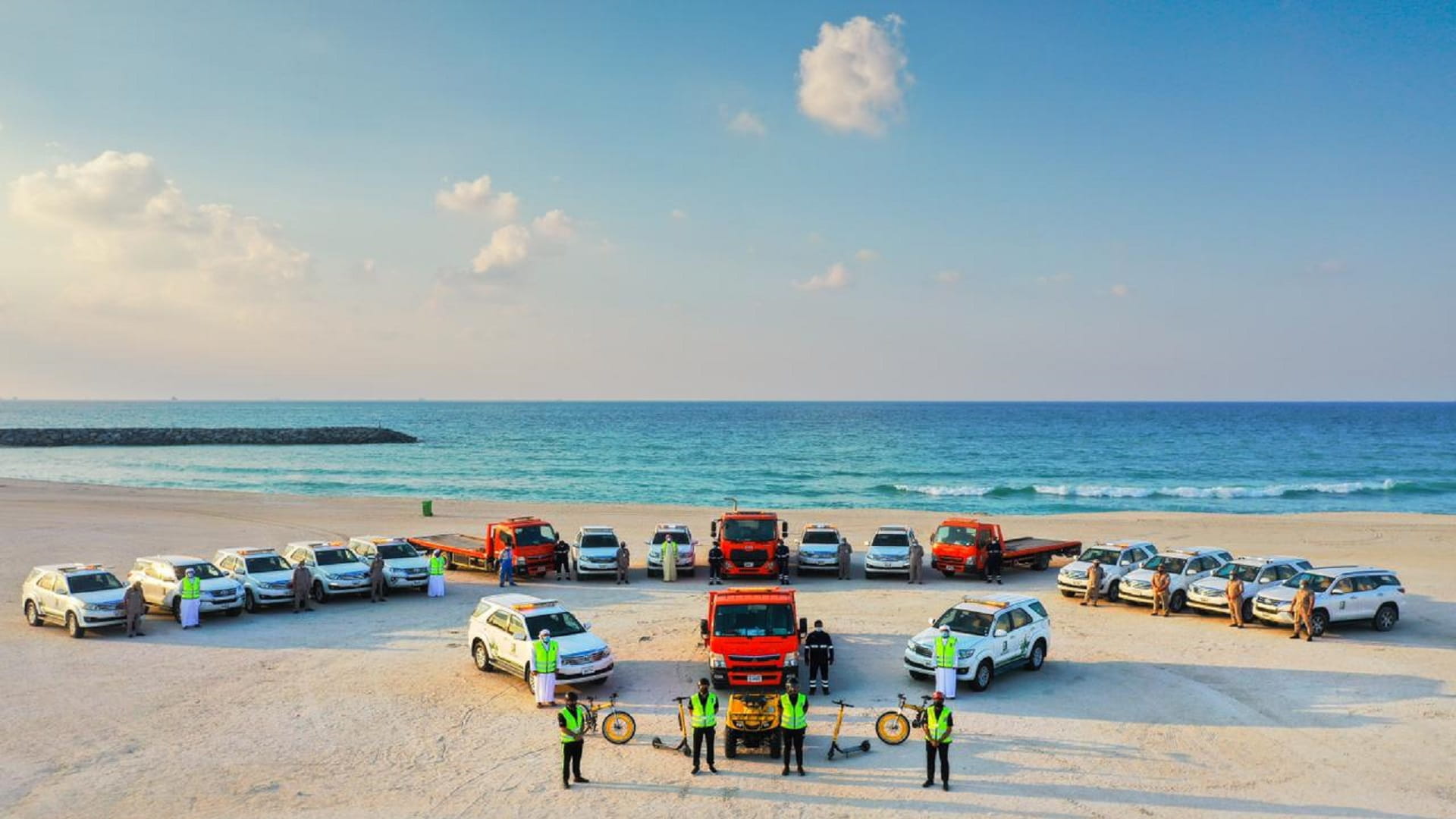 Image for the title: Sharjah Municipality raises security standards on beaches  