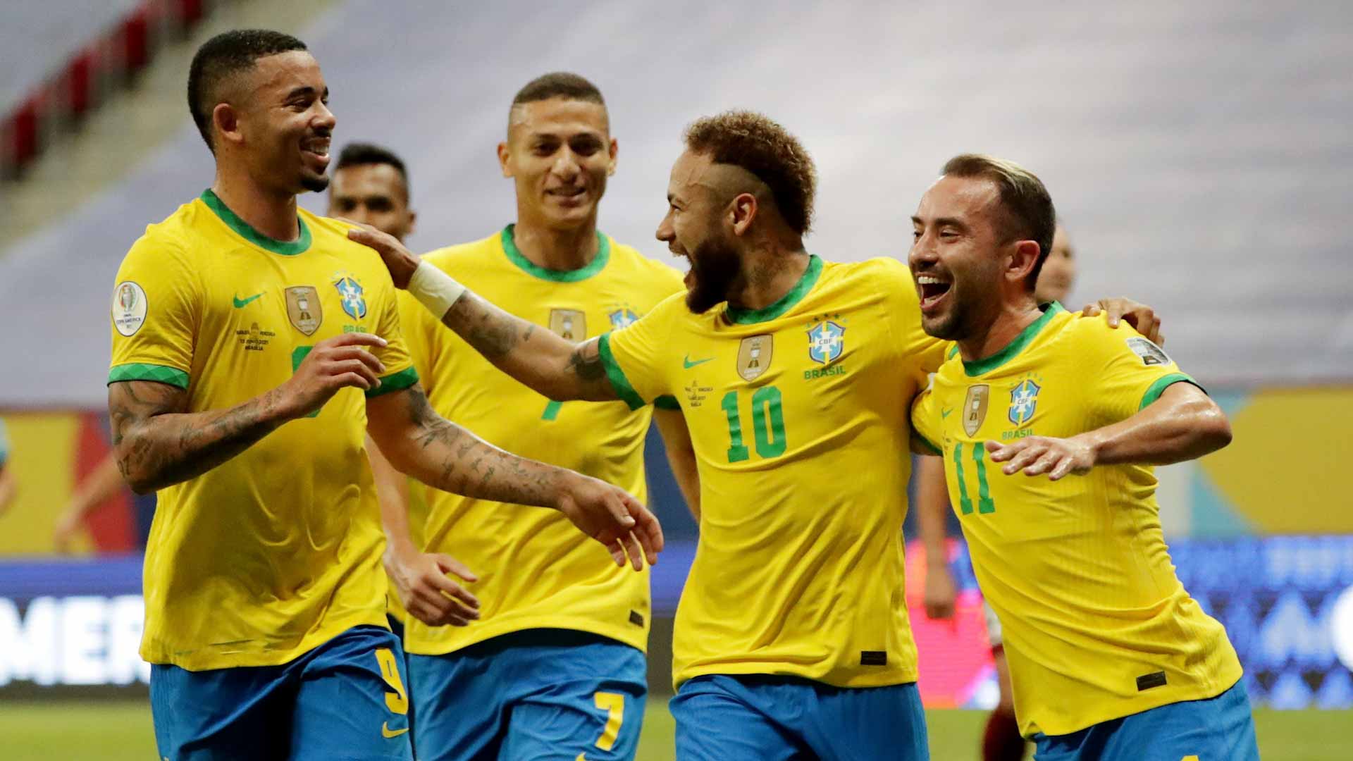 Image for the title: Brazil open Copa America with 3-0 win over Venezuela 