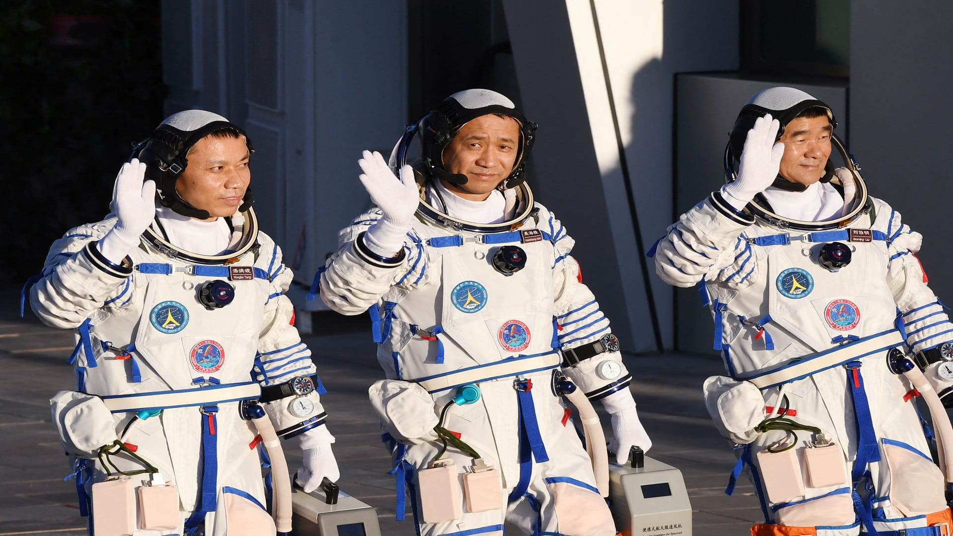 Image for the title: Crew starts making China’s new space station their home 