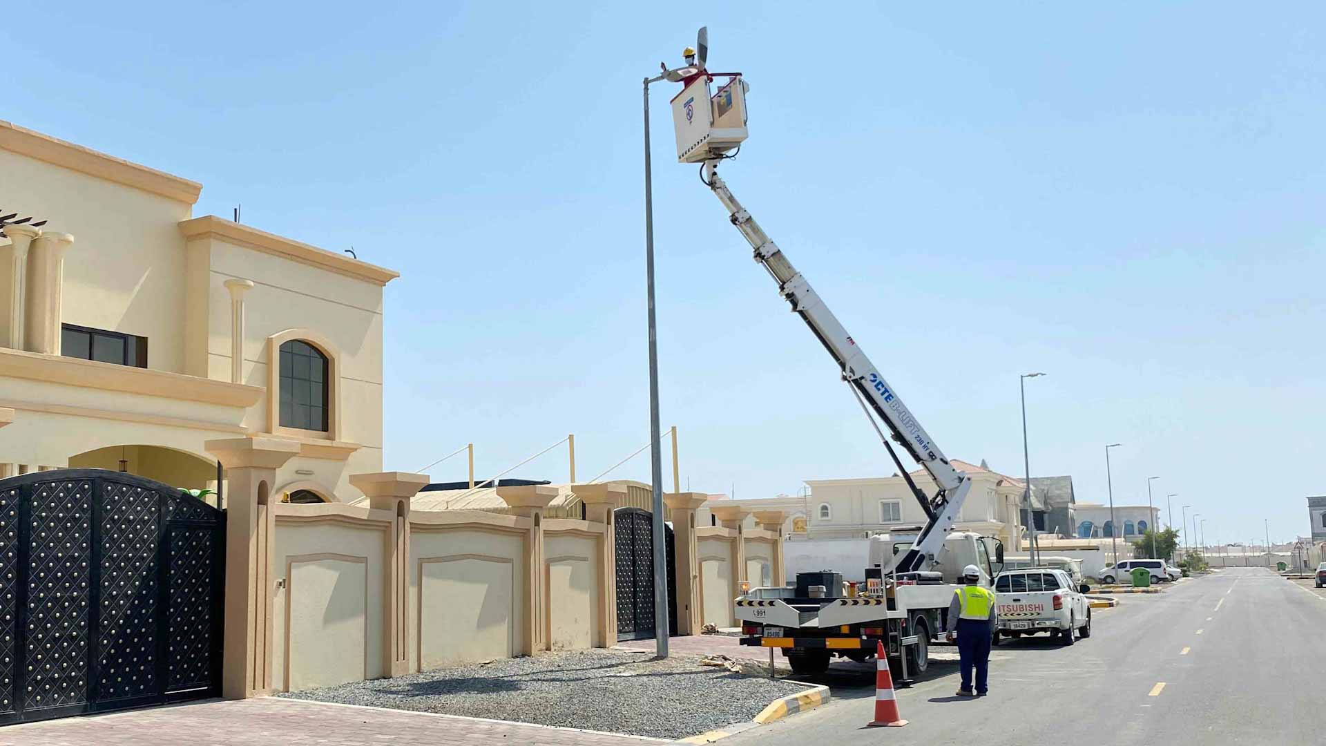 Image for the title: SEWA lights Al Saf streets and Square 19 in Kalba 