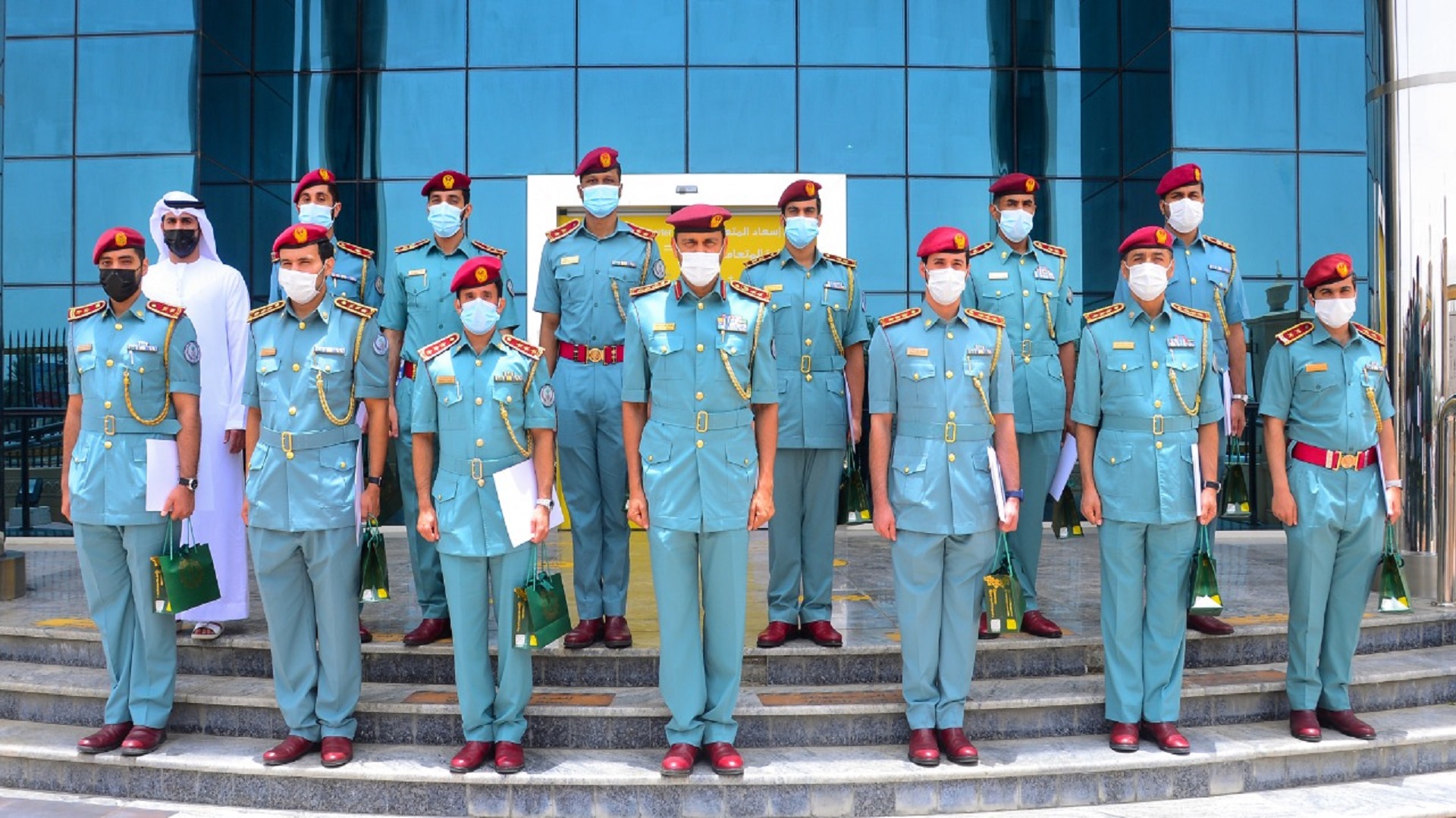 Image for the title: Sharjah Police honours a number of its employees 