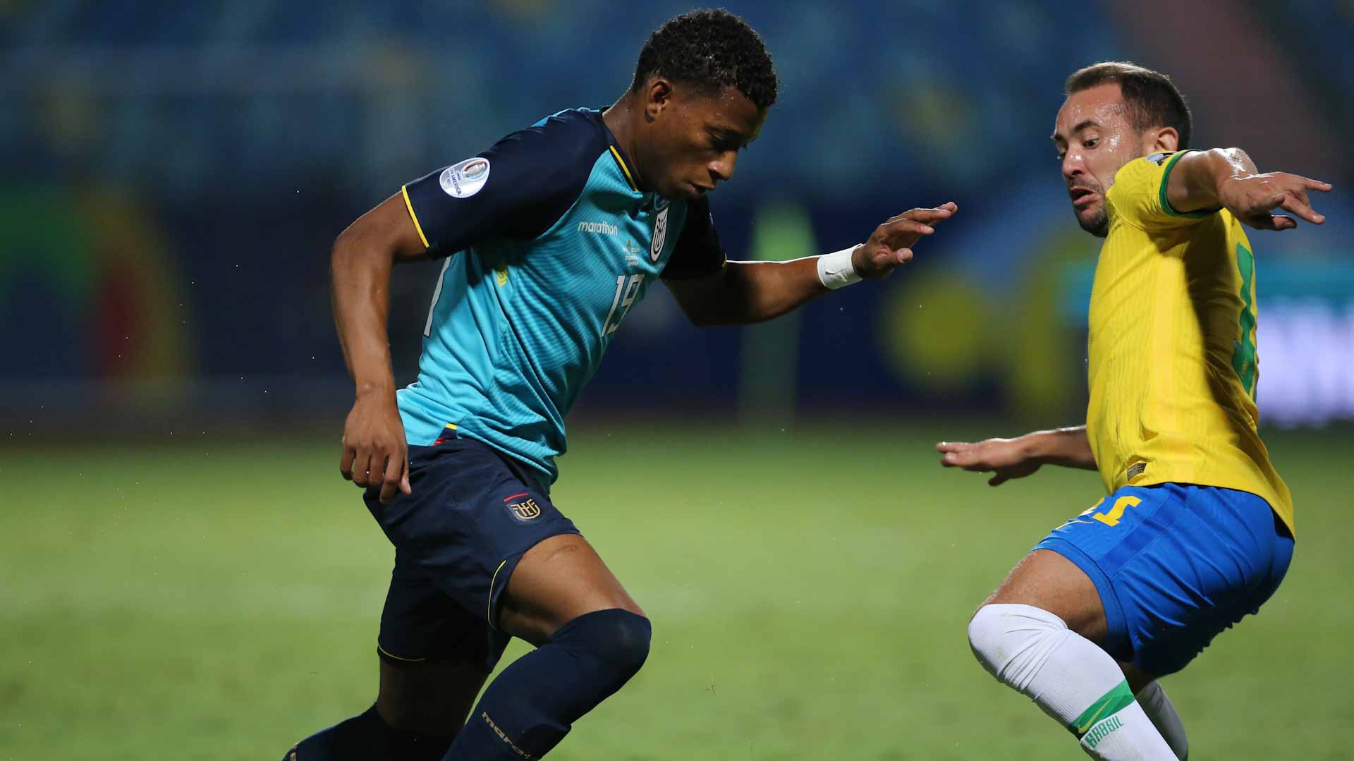 Image for the title: Ecuador hold Brazil, qualify for Copa America last eight 