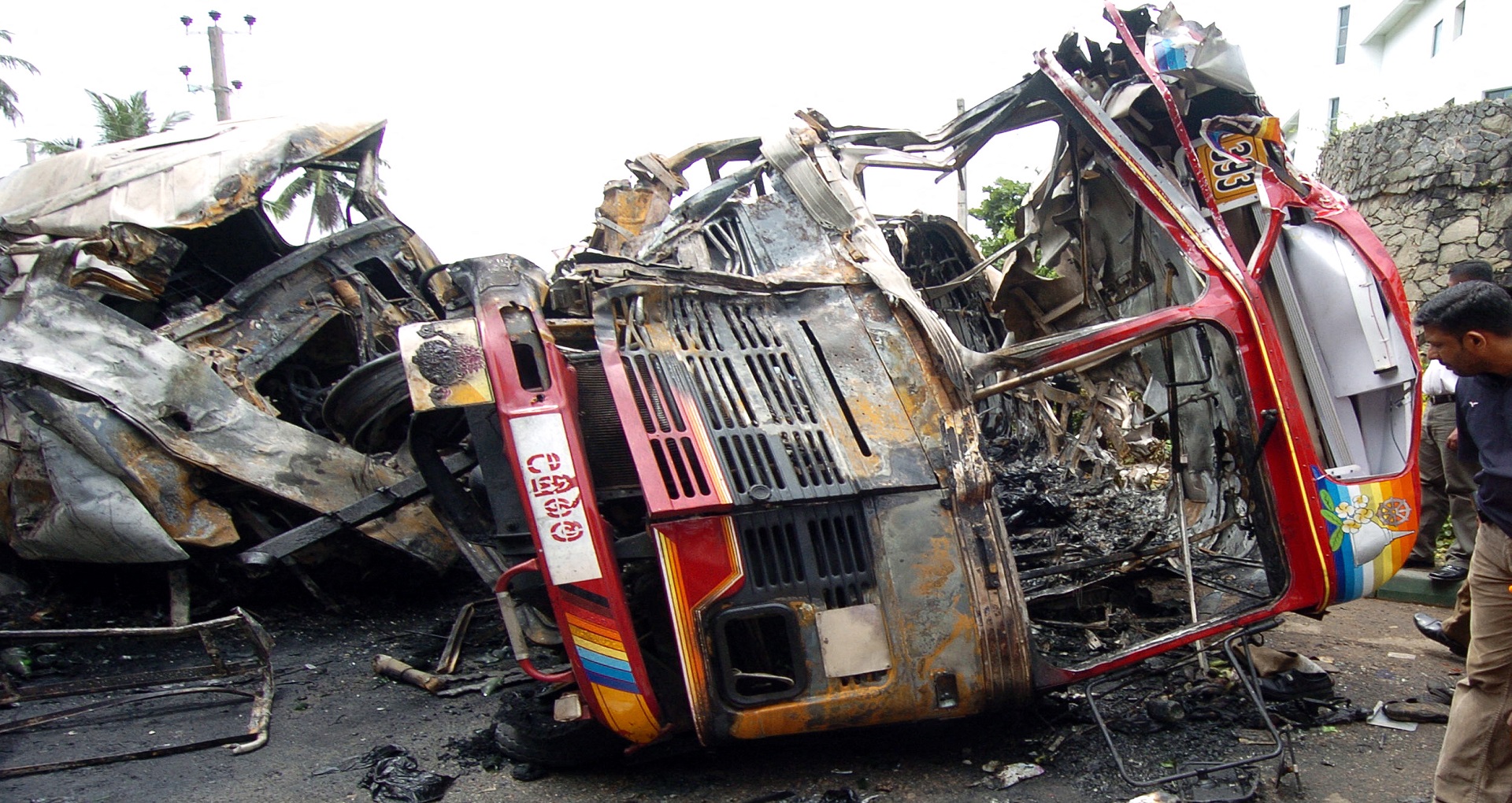 Image for the title: Bus crash kills 14 in Sri Lanka 