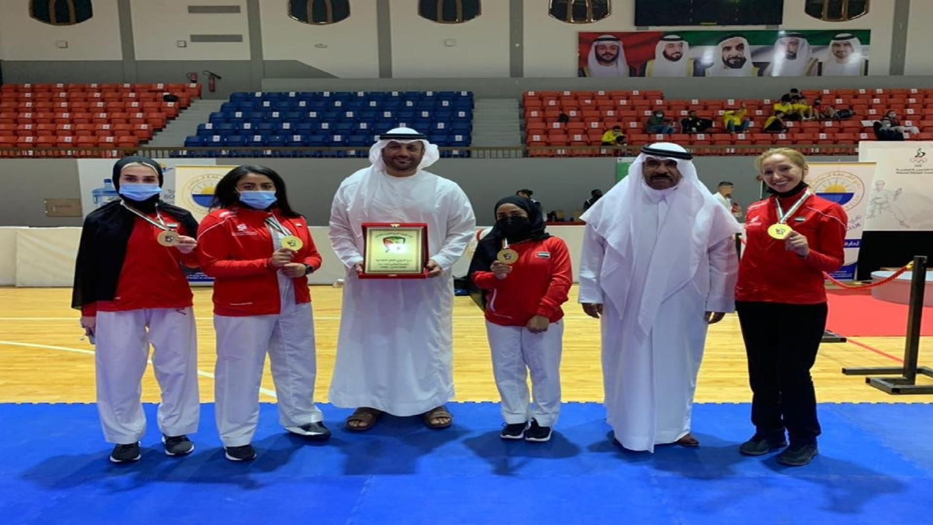 Image for the title: Sharjah Women Sports maintains the Karate League title 