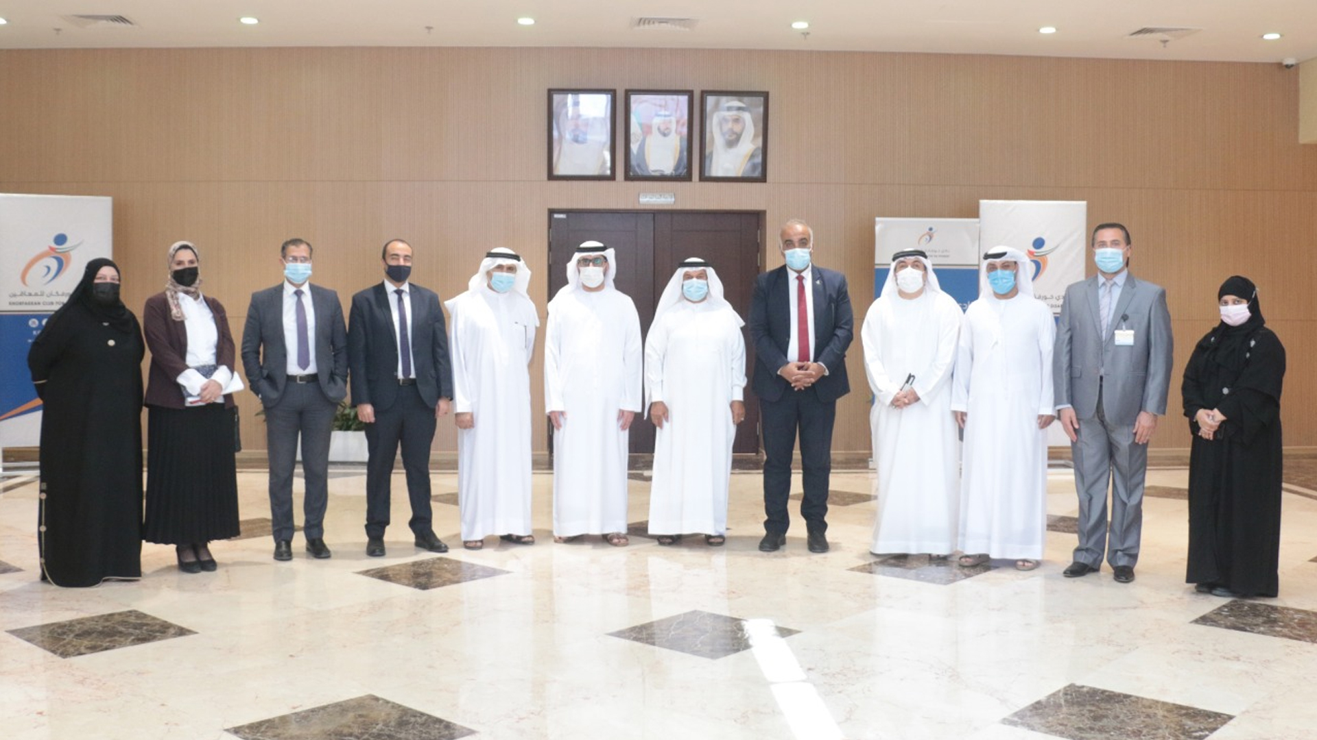 Image for the title: Khorfakkan Club for Disabled receives AASTMT’s delegation 