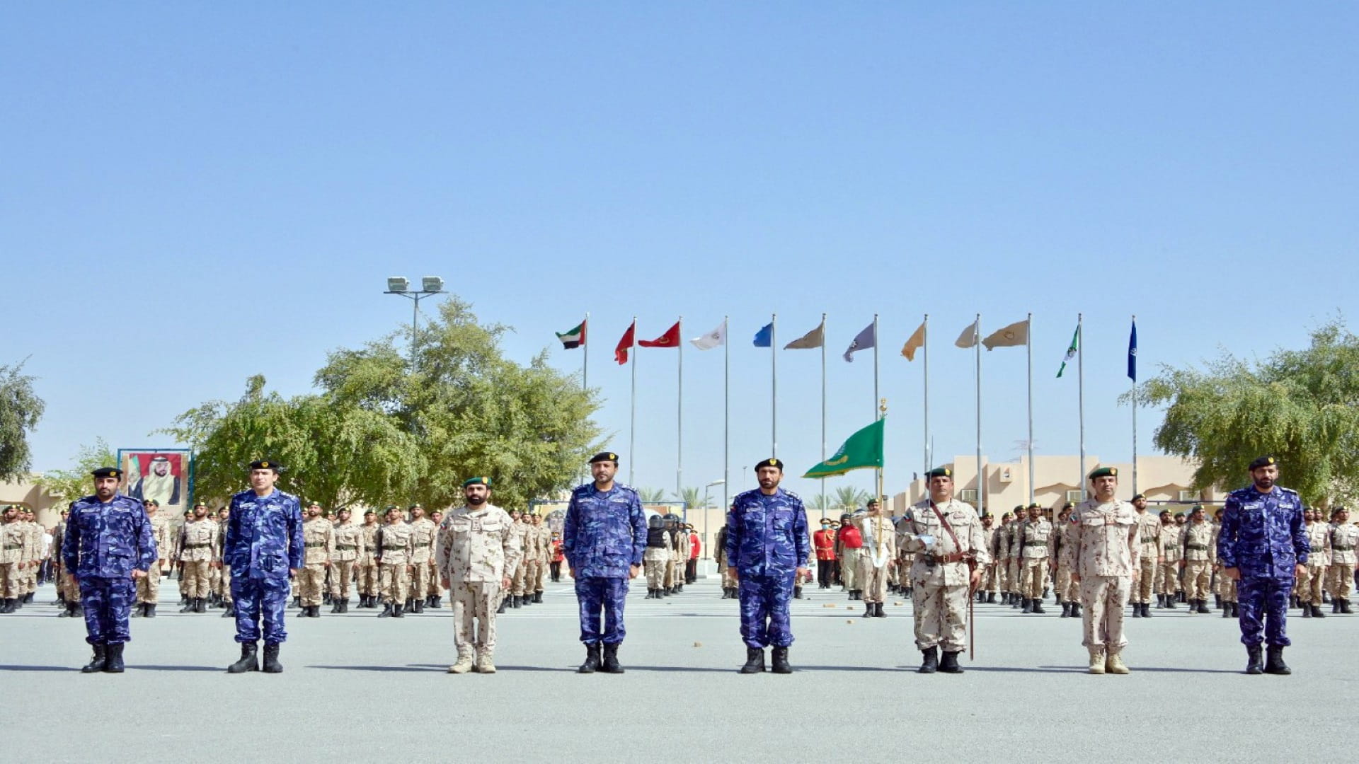 Image for the title: Lt. Gen. Al Shafar attends graduation of national service recruits 