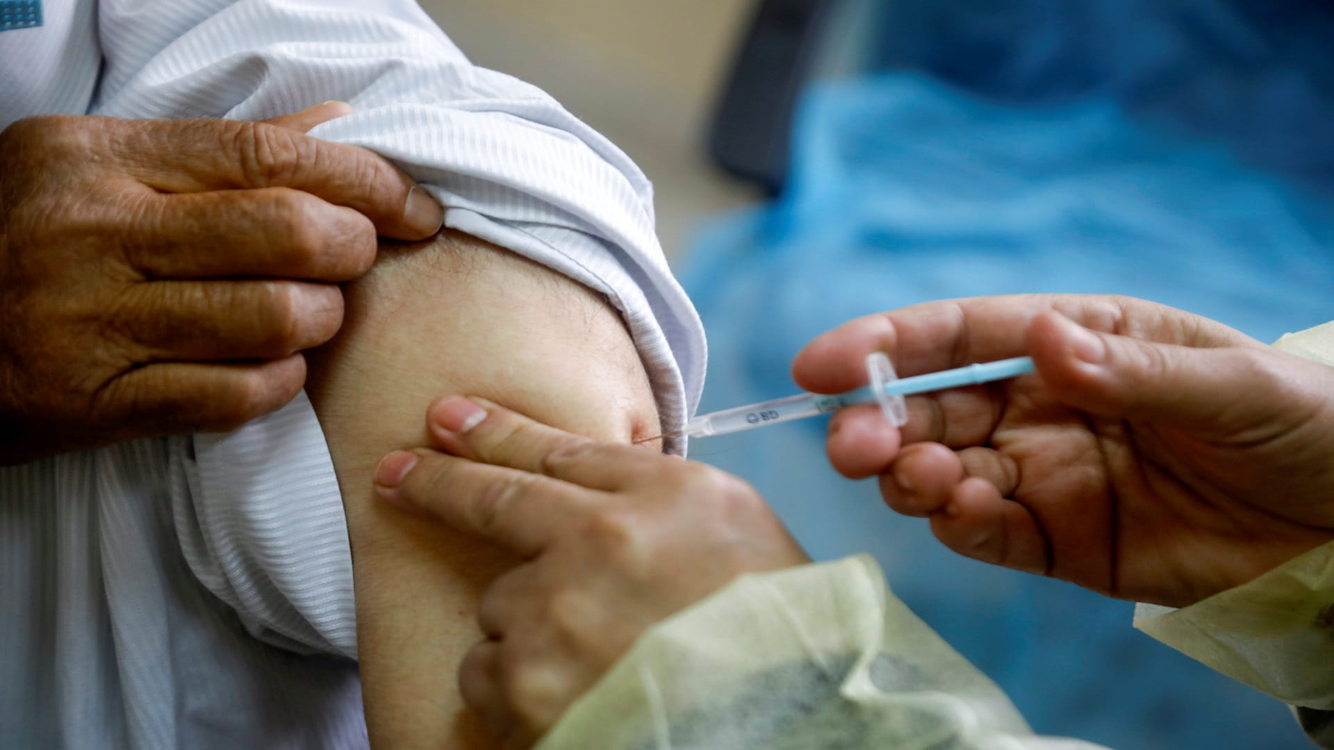Image for the title: More than half of Israelis receive both COVID-19 vaccine doses 