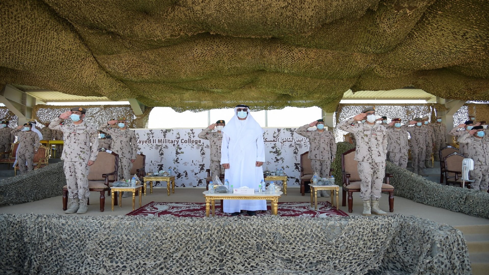 Image for the title: Al Bowardi attends graduation of 38th batch of officers 