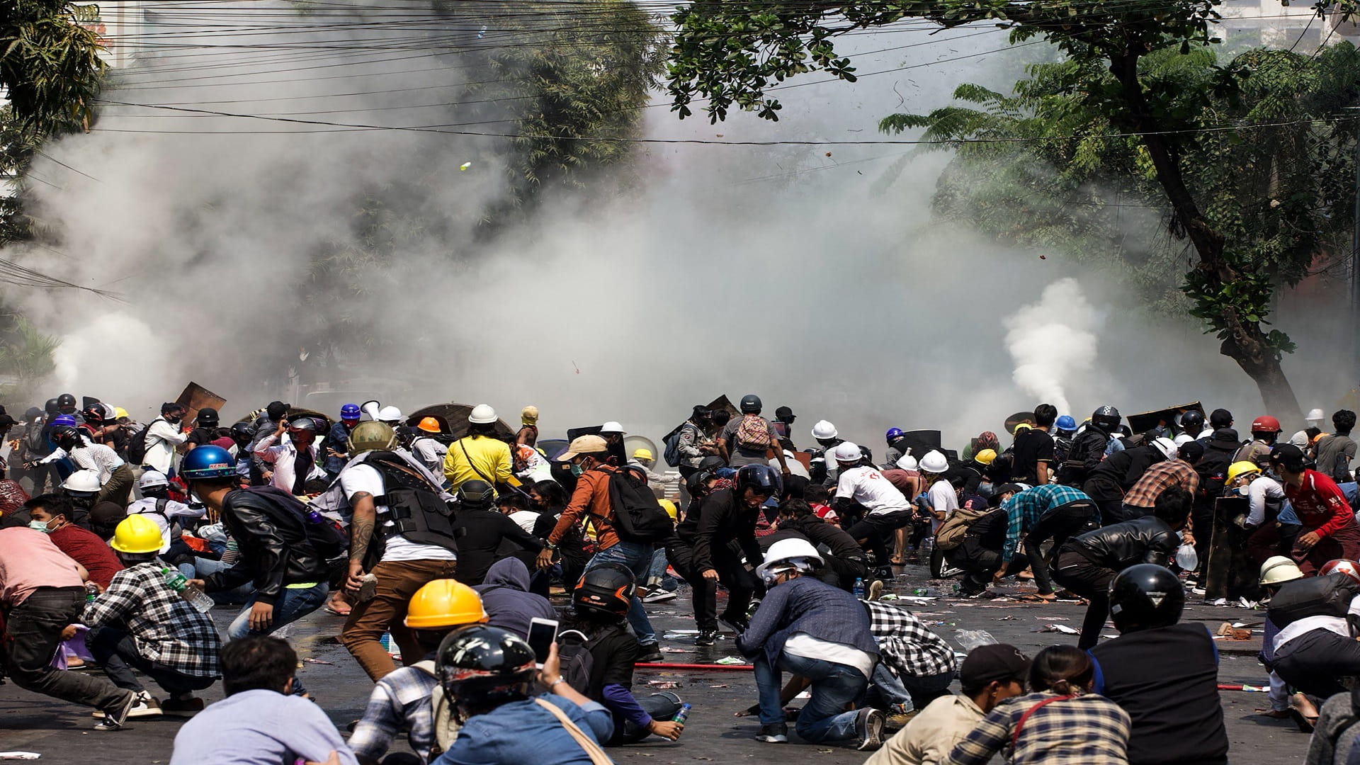 Image for the title: UN says 38 dead in Myanmar's 'bloodiest' day since coup 