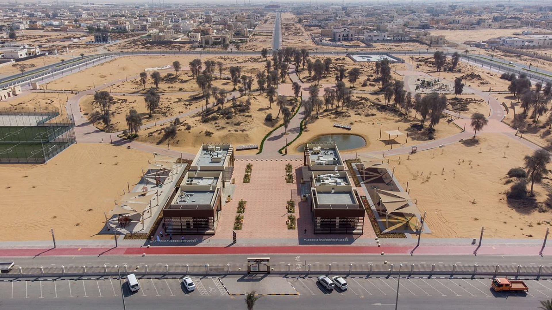 Image for the title: Shurooq opens Kshisha and Shaghrafa parks in Al Rahmaniyah 