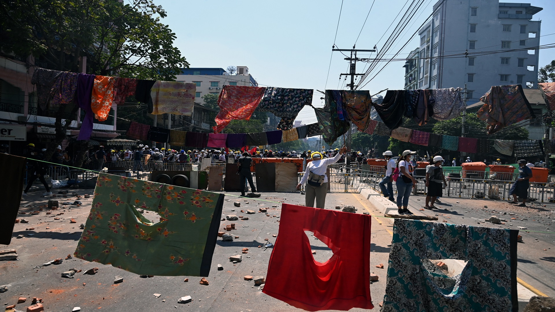 Image for the title: Unions set for strikes as Myanmar crackdown intensifies 