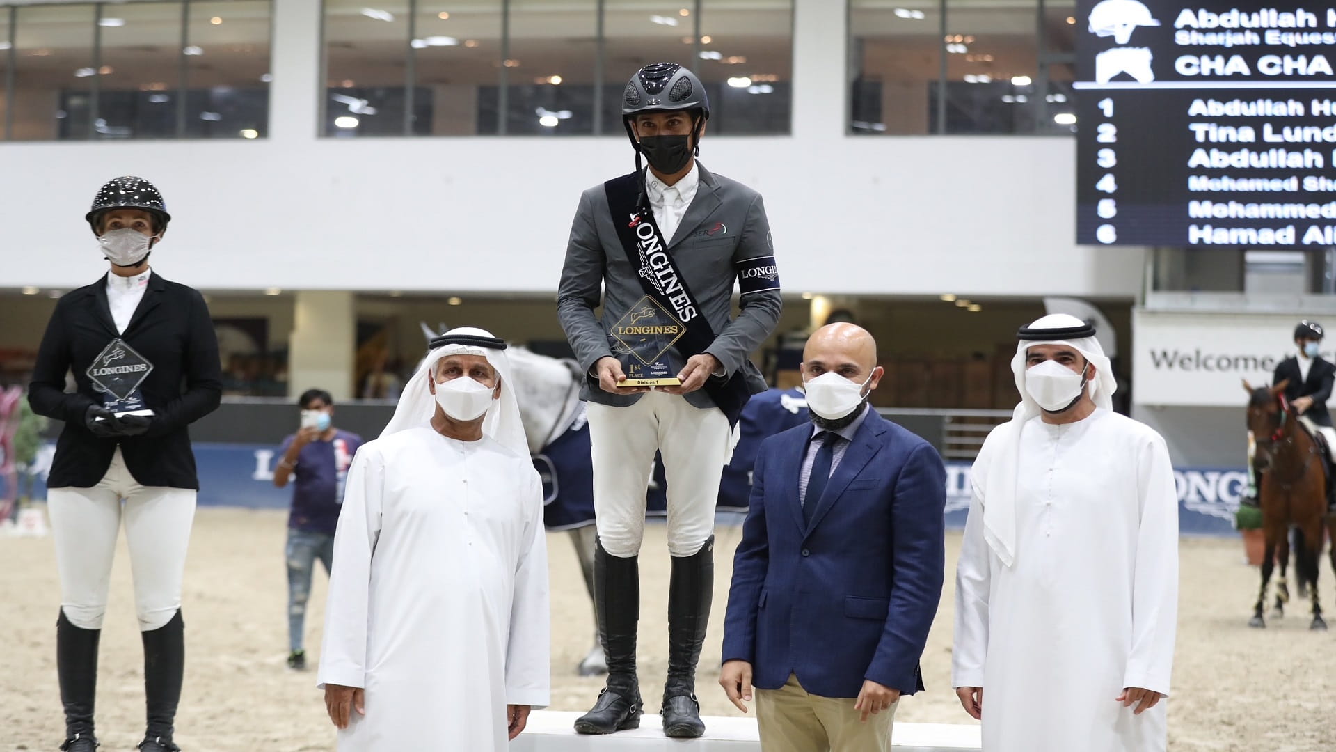 صورة بعنوان: عبد الله حميد بطلاً لدوري الإمارات لونجين لقفز الحواجز 2021 