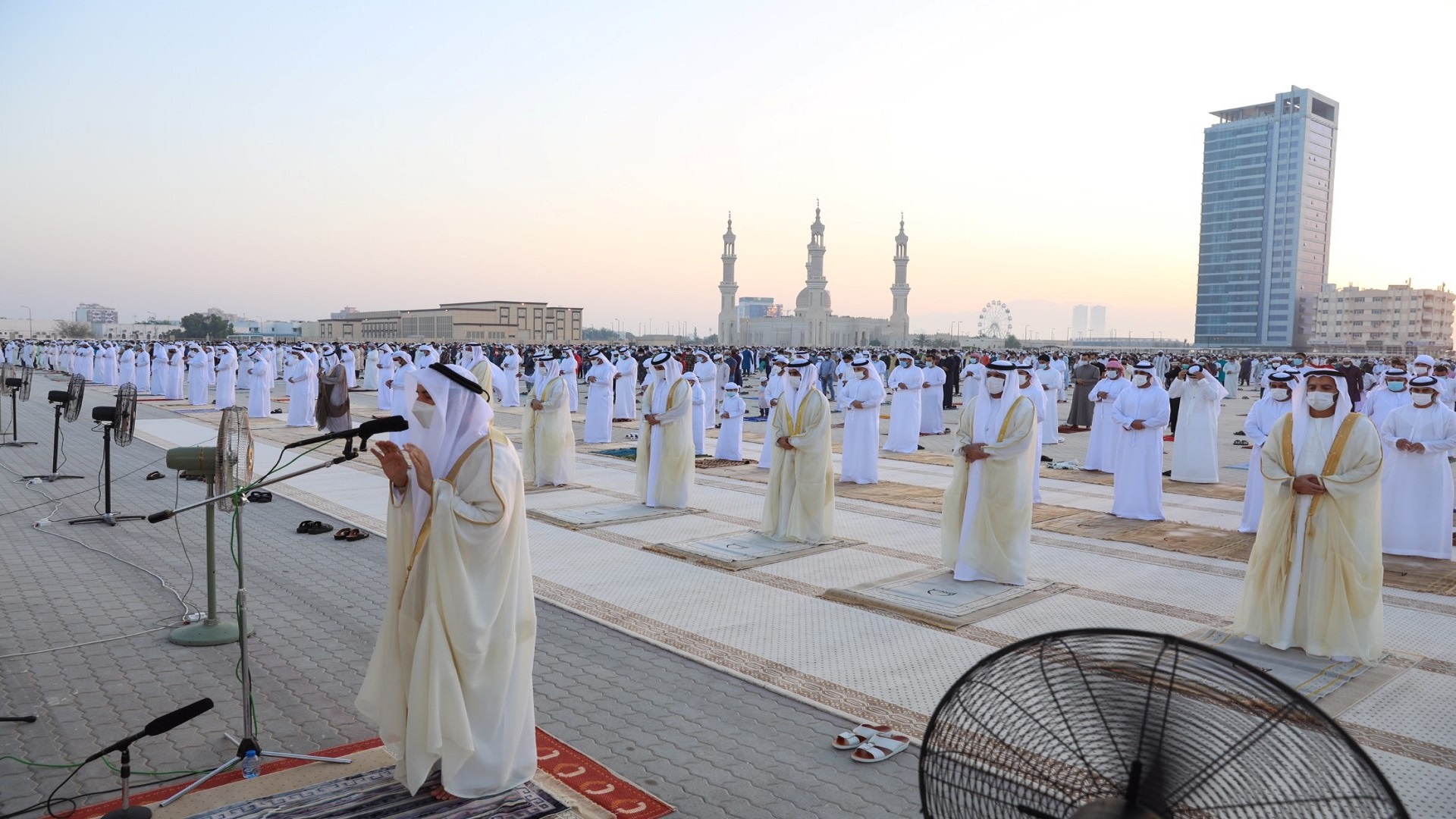 Image for the title: RAK Ruler performs Eid al-Fitr prayer 