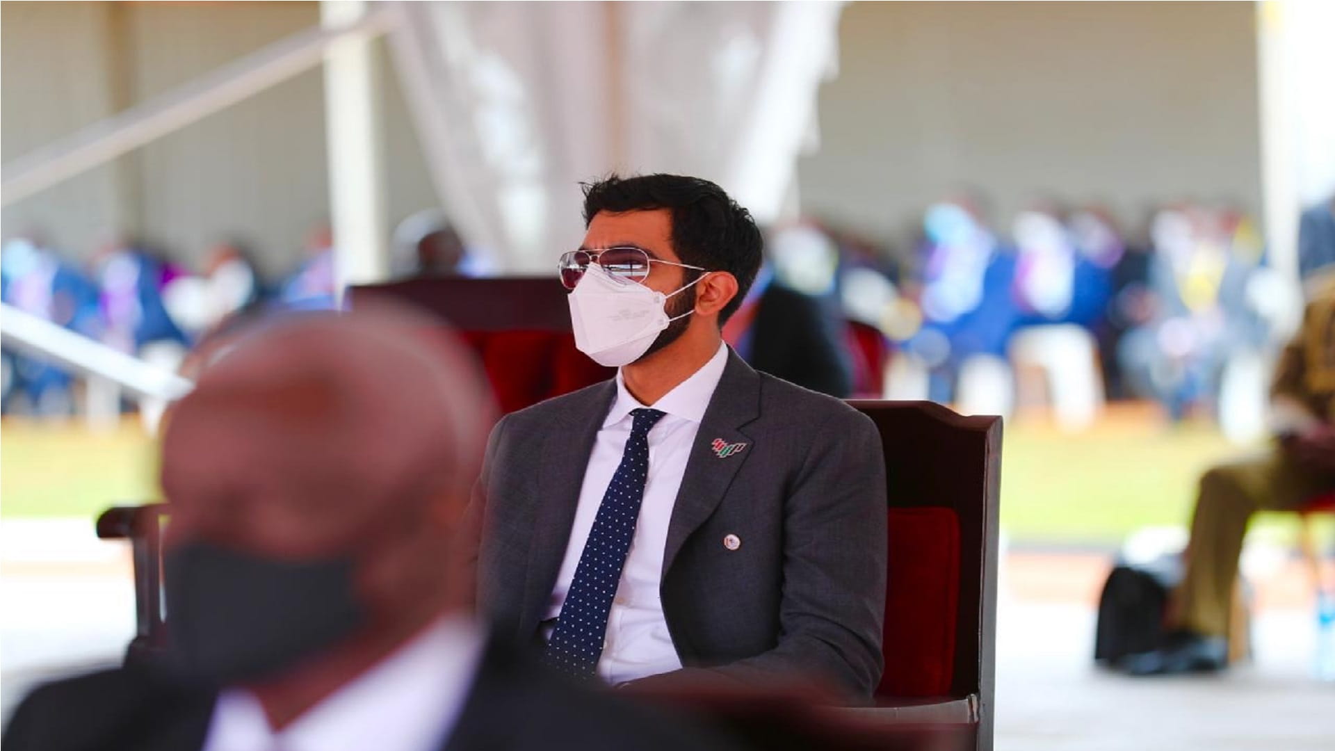 Image for the title: Shakhbout bin Nahyan attends inauguration of Ugandan President 