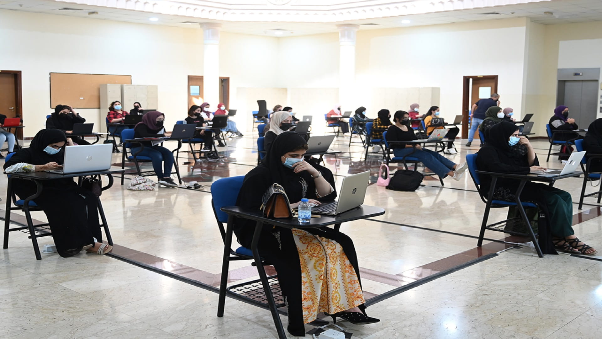 Image for the title: The University of Sharjah holds on-site final exams  