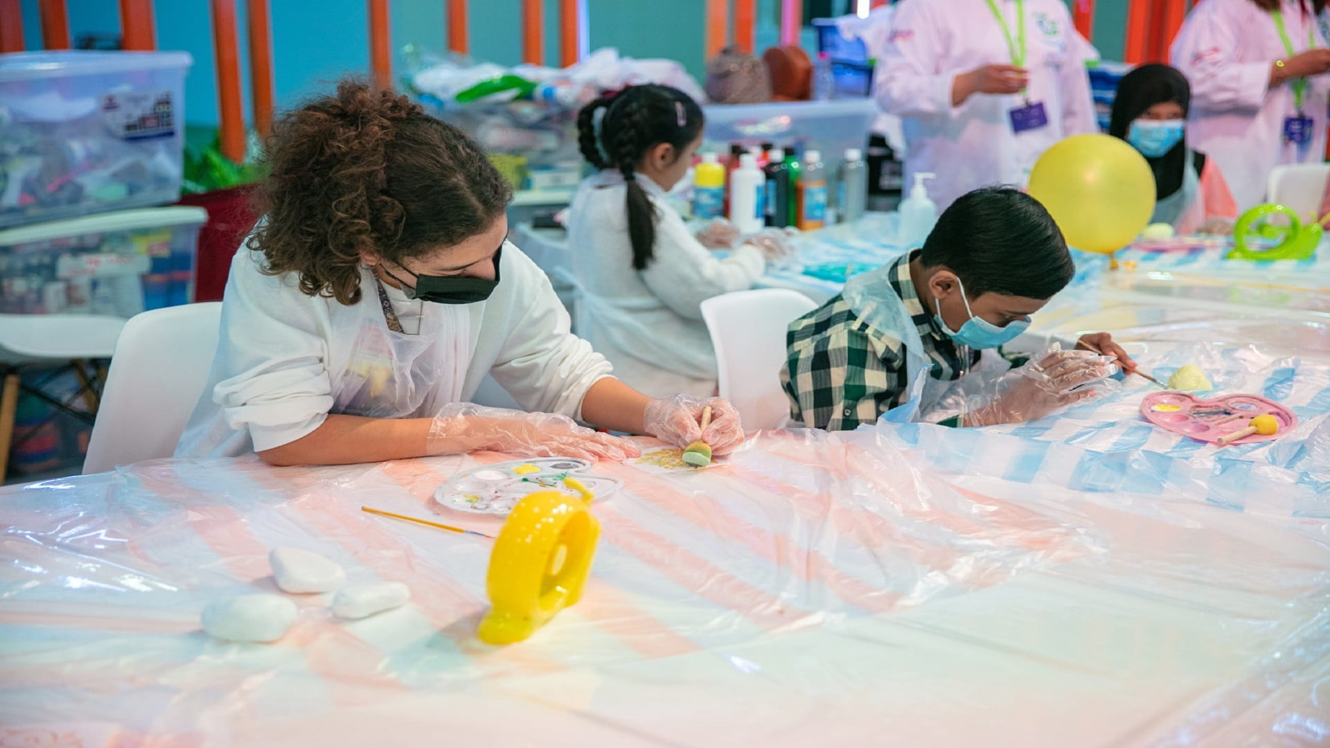 Image for the title: Children unleash creativity at SCRF’s ‘Drawing on the Stone’ 