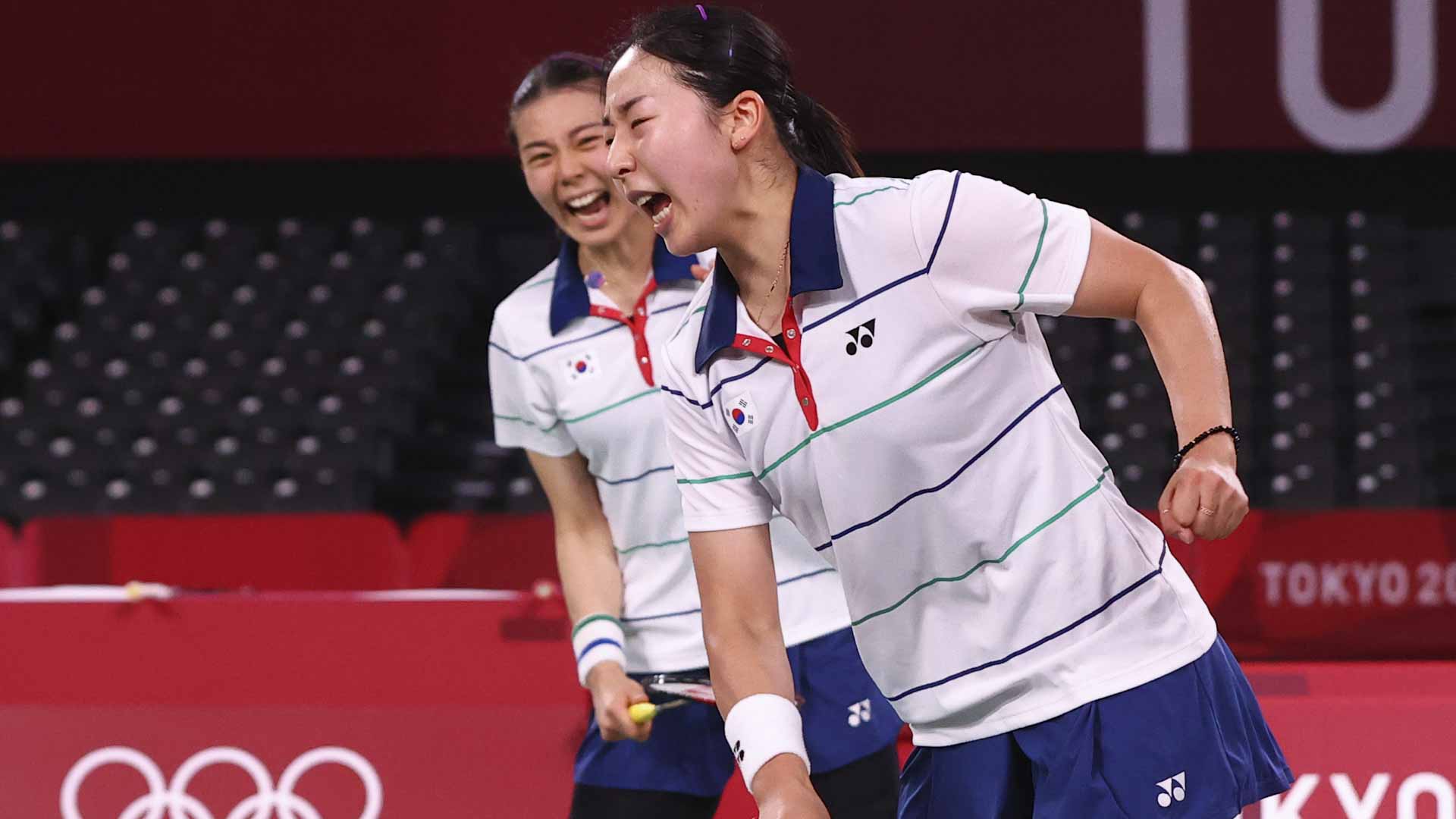 Image for the title: Badminton-Korea's Kim and Kong win women's doubles bronze 