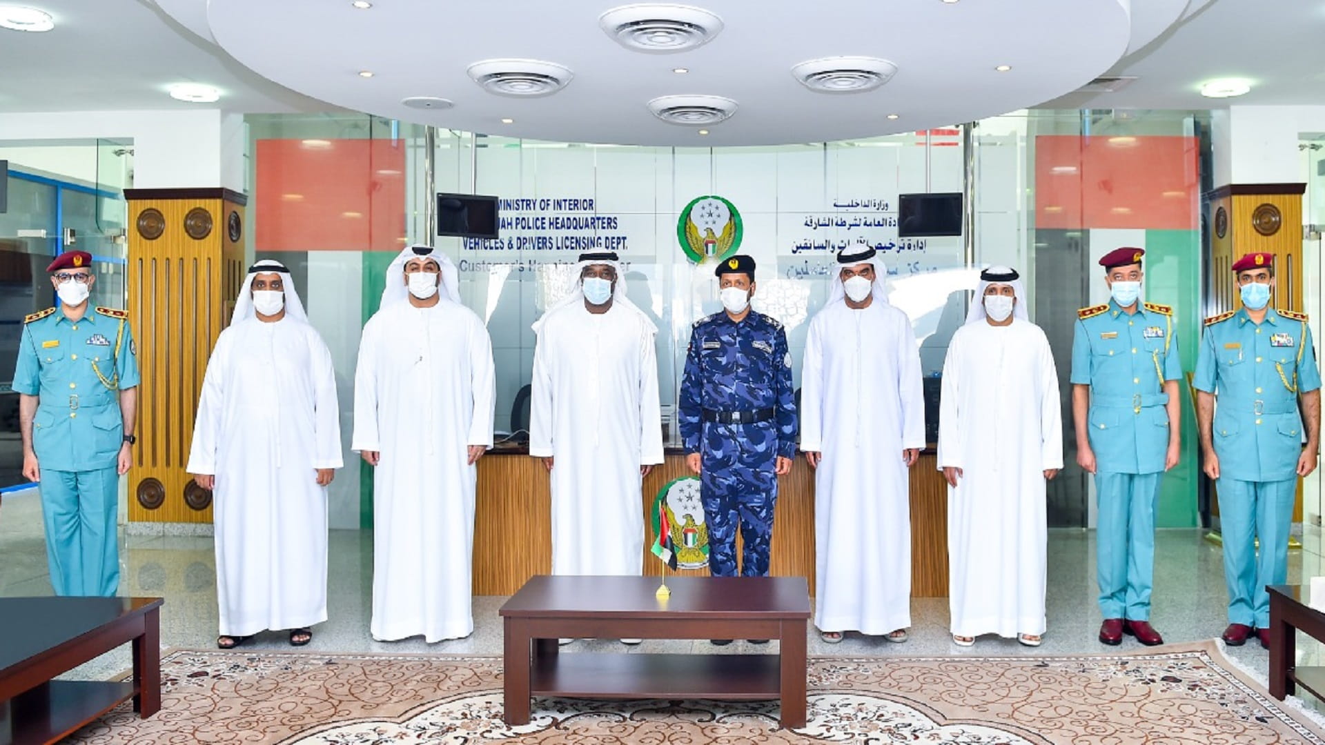 Image for the title: Sharjah Police receives delegation from ADNOC Distribution  