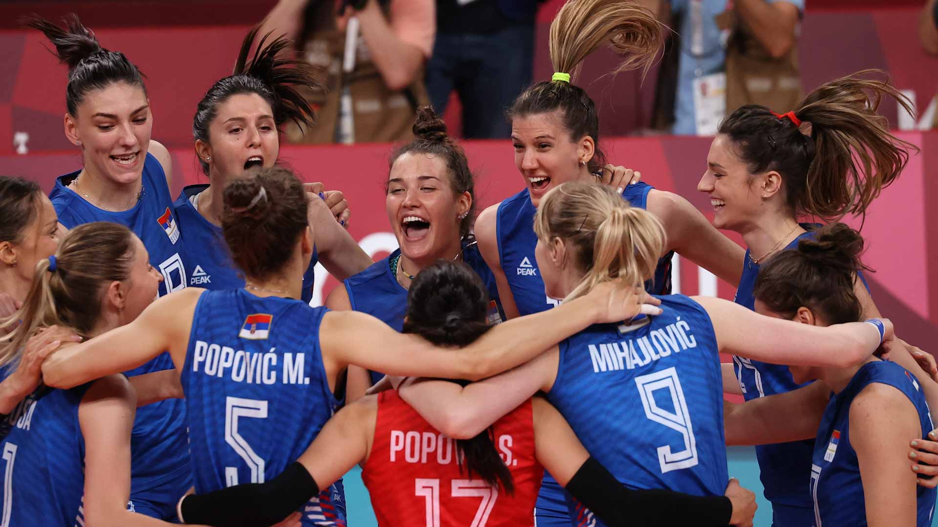 Image for the title: Volleyball-Serbia overpower SKorea to win bronze in women's final 
