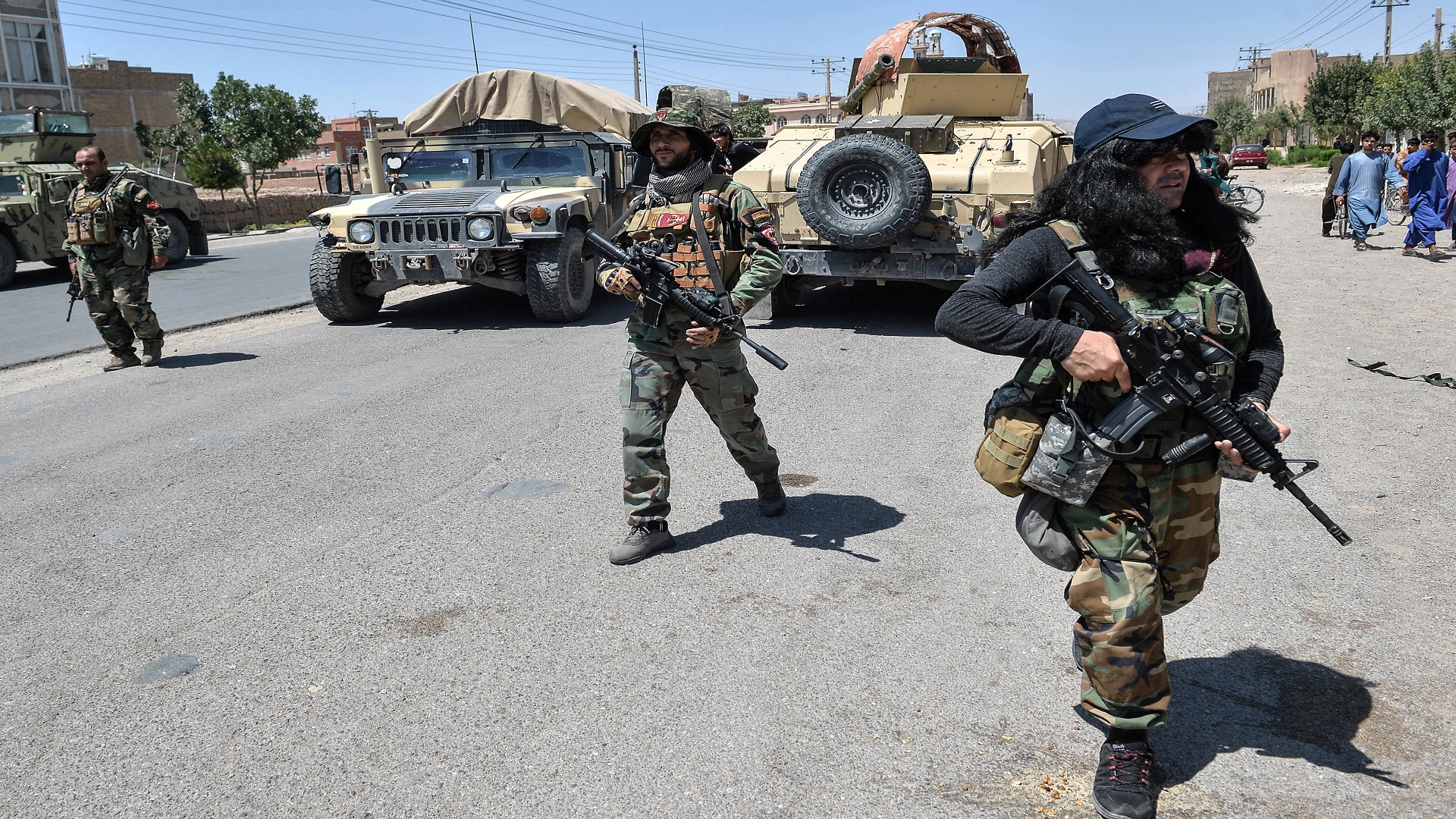 Image for the title: Taliban take Herat as Afghan forces retreat 