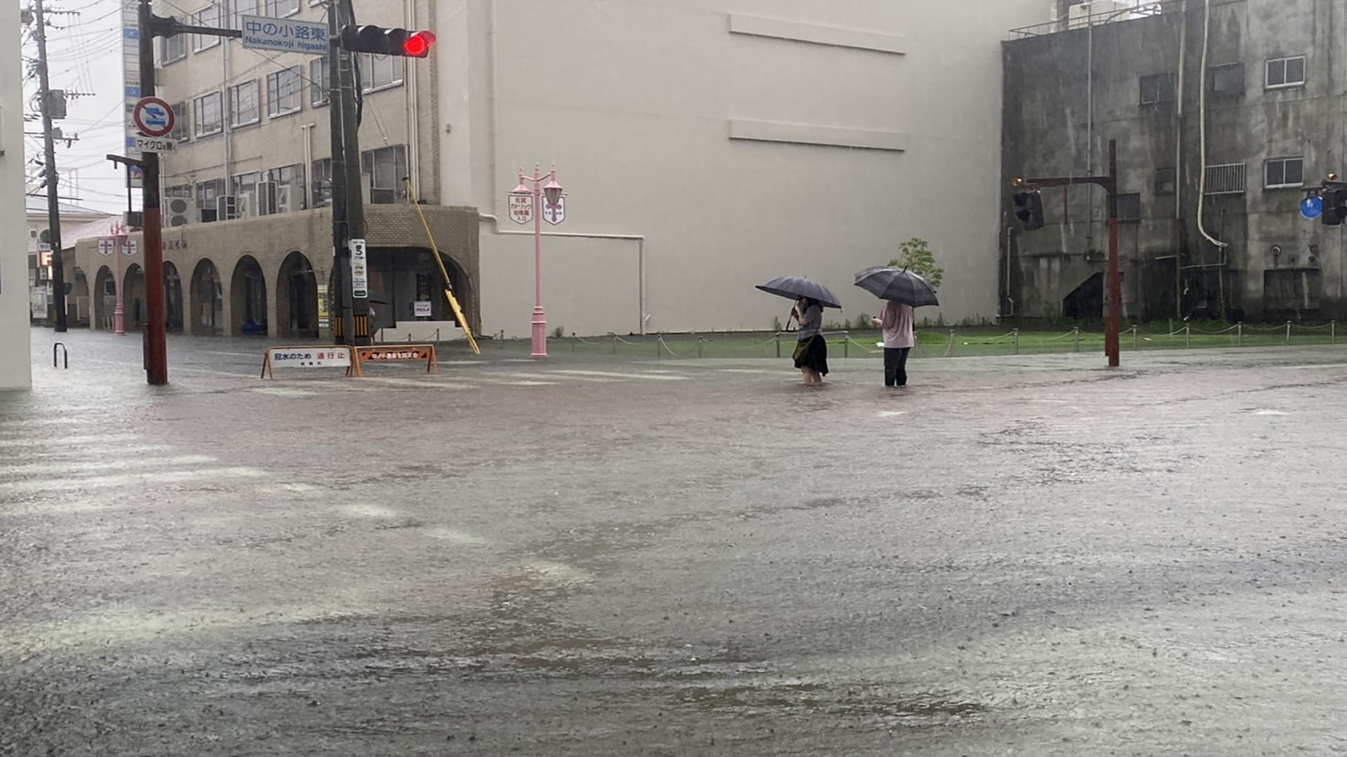 Image for the title: Heavy rain triggers floods, landslides in Japan 