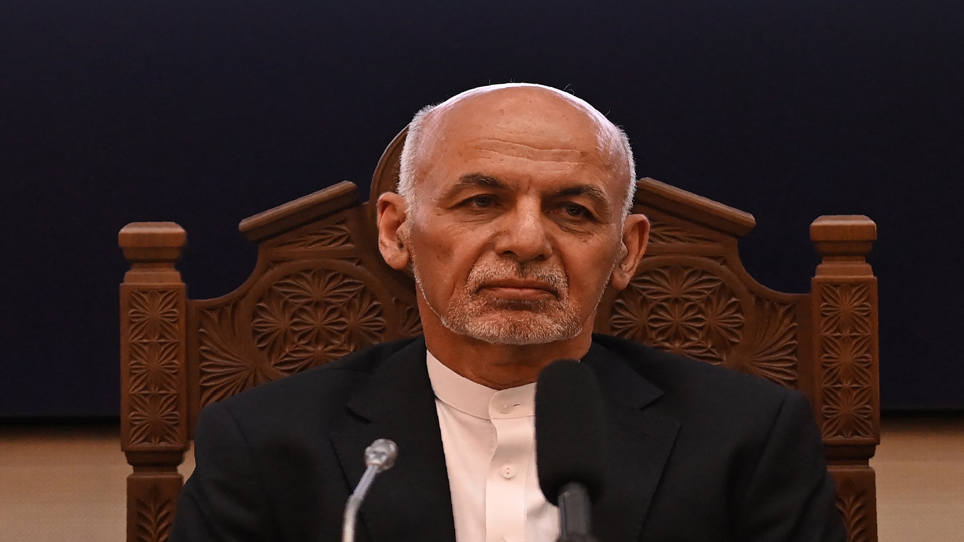 Image for the title: Afghan President has left country: top official Abdullah 