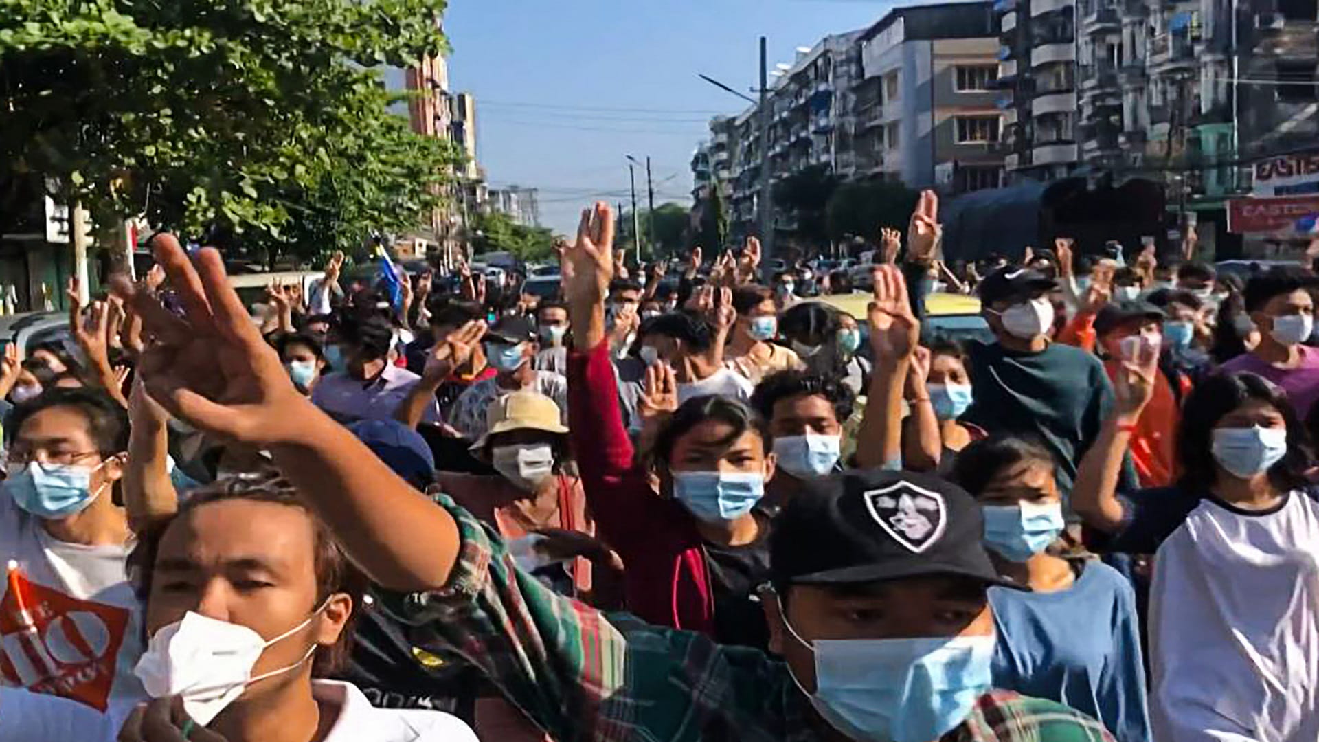 Image for the title: Myanmar junta crackdown death toll passes 1,000 