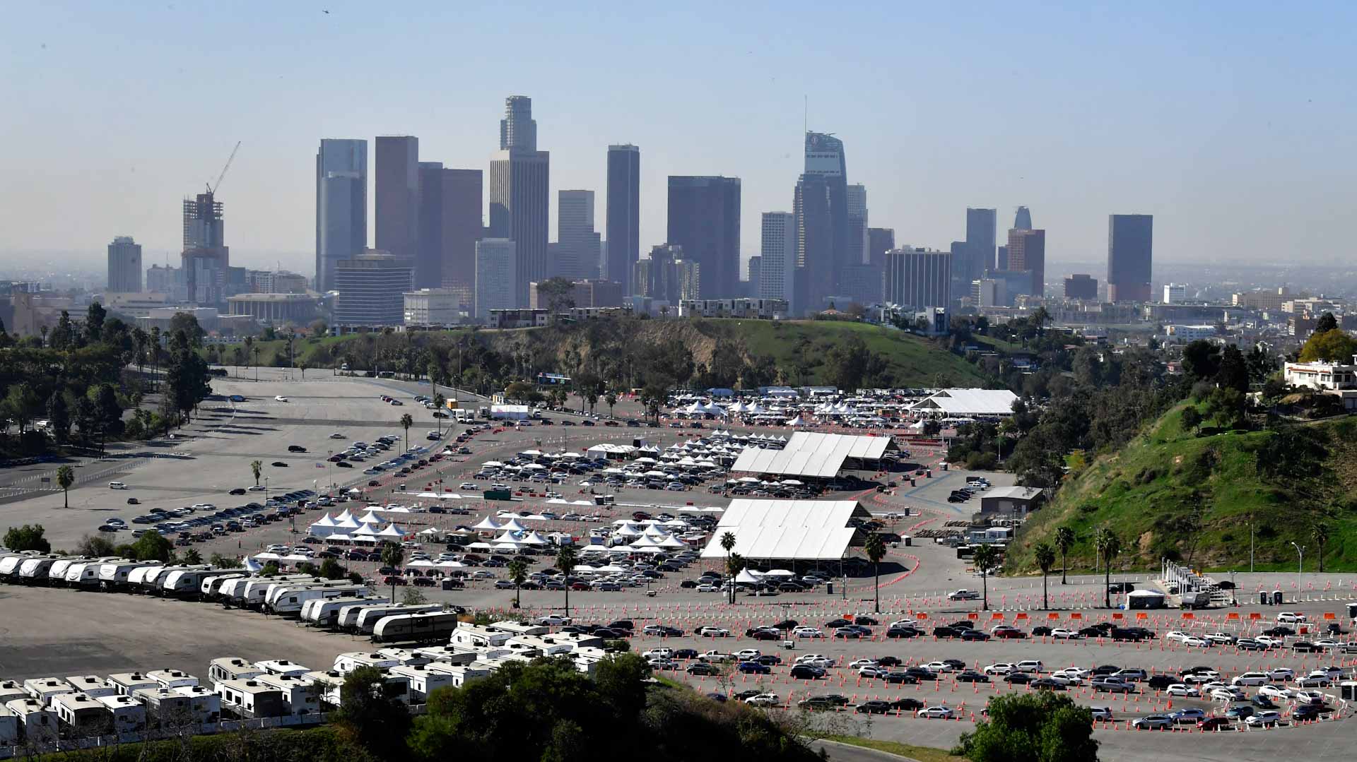 Image for the title: LA to require masks at large outdoor sporting, music events 