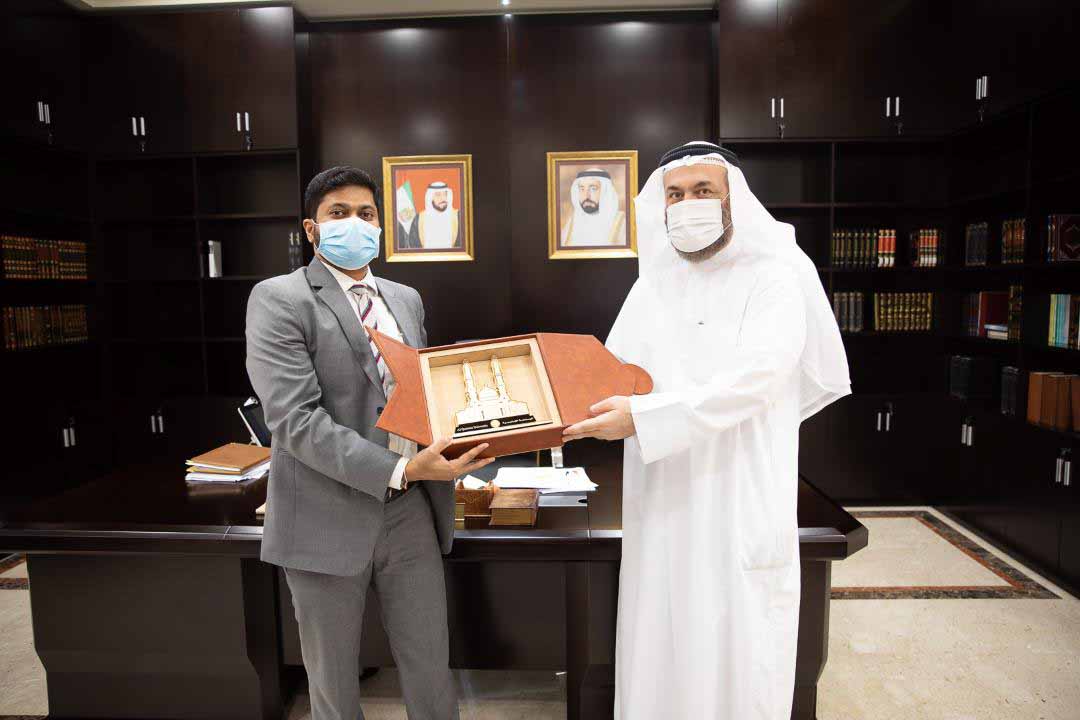 Image for the title: Al Qasimia University receives the Consul of the Republic of India 